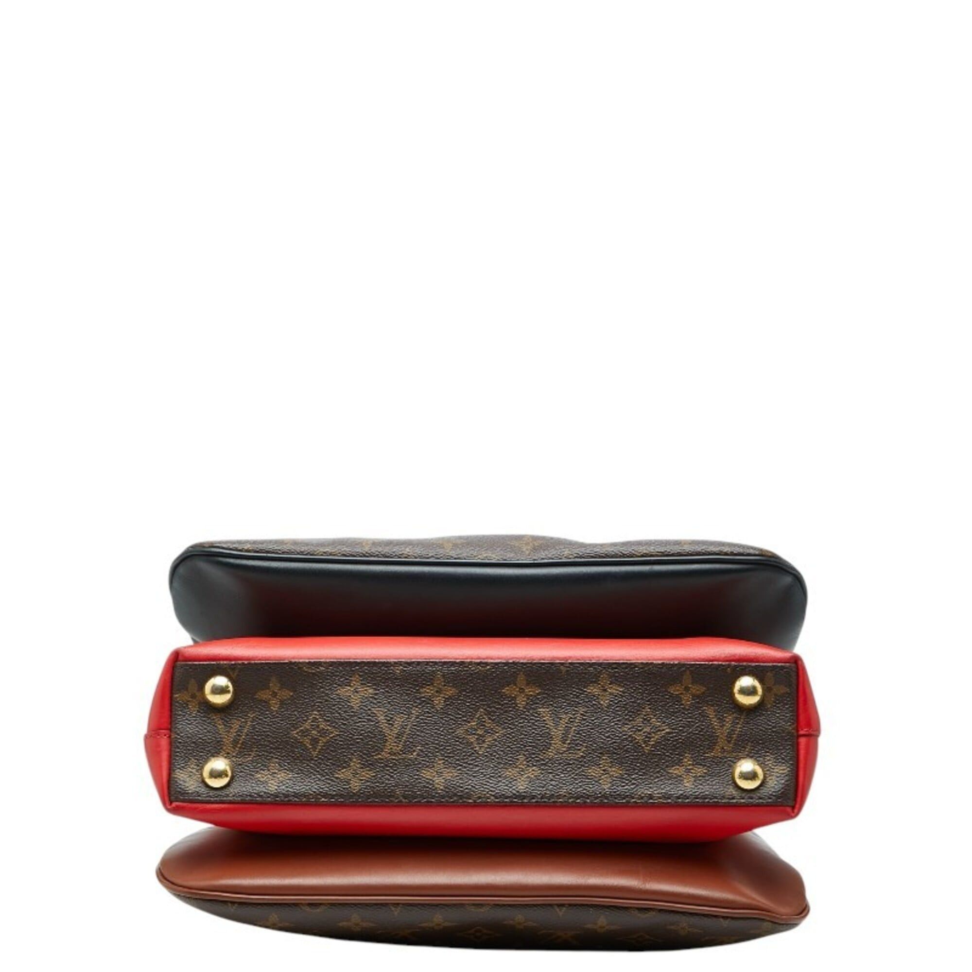 Louis Vuitton Louis Vuitton Monogram Millefeuille Handbag Shoulder Bag 2WAY M44254 Brown Leather Women's LOUIS VUITTON Size ONE SIZE - 3 Thumbnail