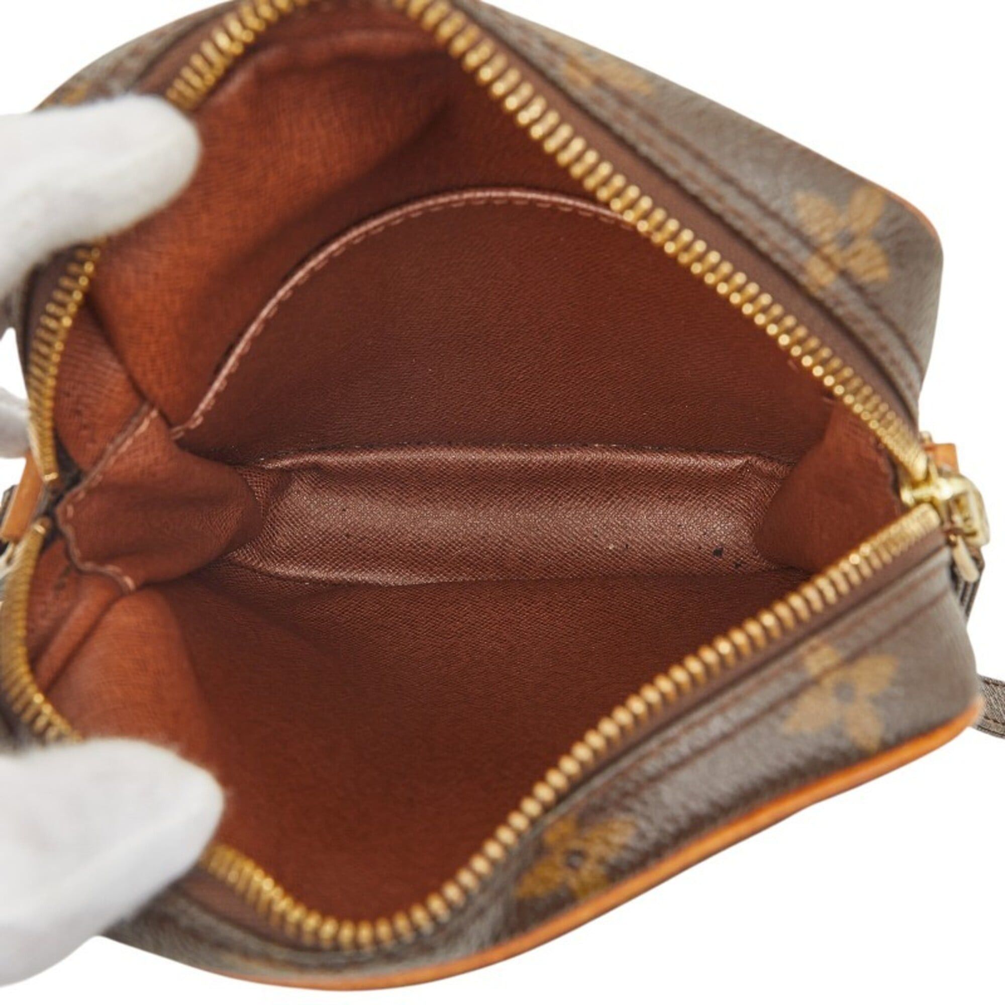 Louis Vuitton Louis Vuitton Monogram Danube Crossbody Shoulder Bag M45266 Brown Leather Women's LOUIS VUITTON Size ONE SIZE - 11 Thumbnail
