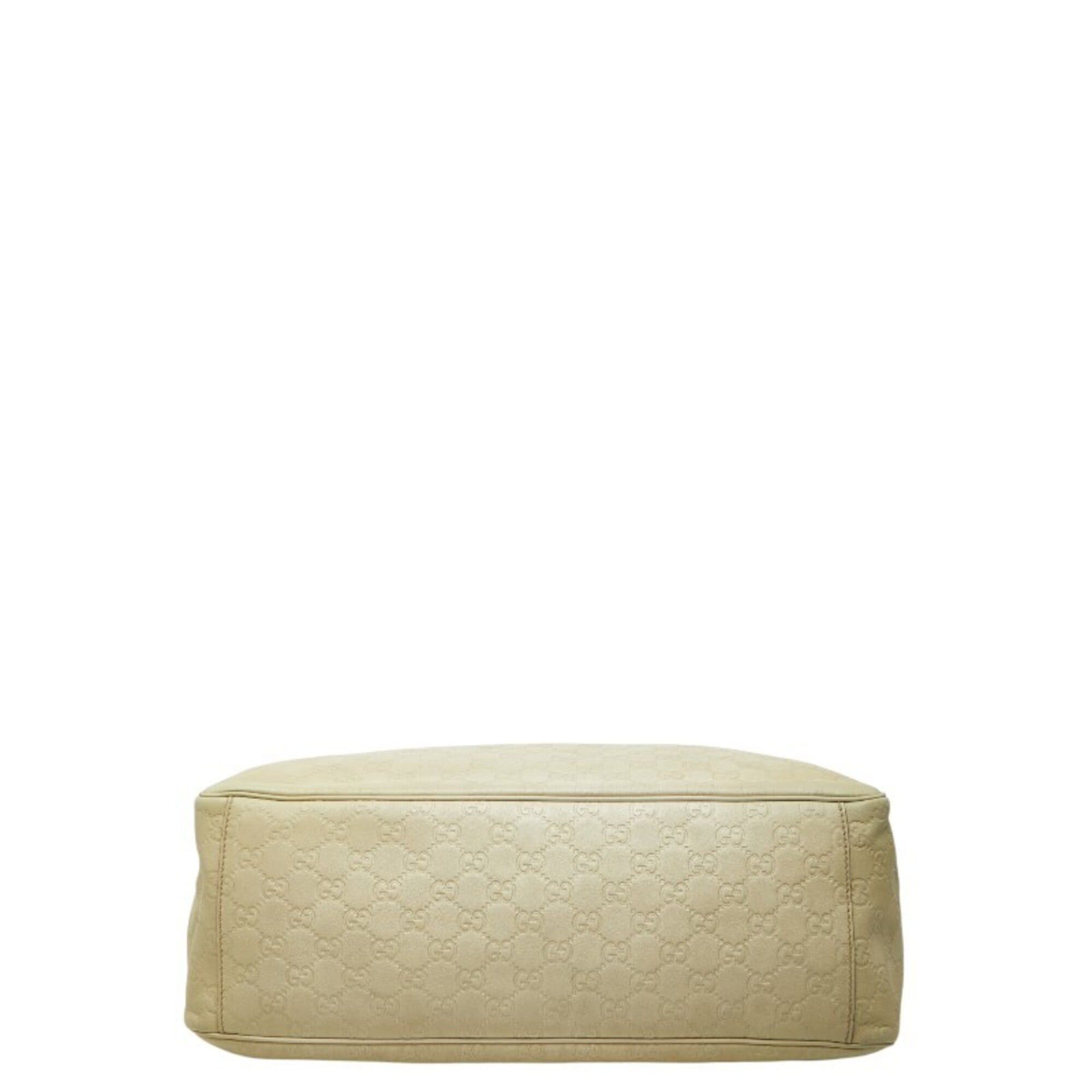 Gucci Gucci Guccissima Tote Bag Handbag 153033 Beige Canvas Leather Women's GUCCI Size ONE SIZE - 3 Thumbnail