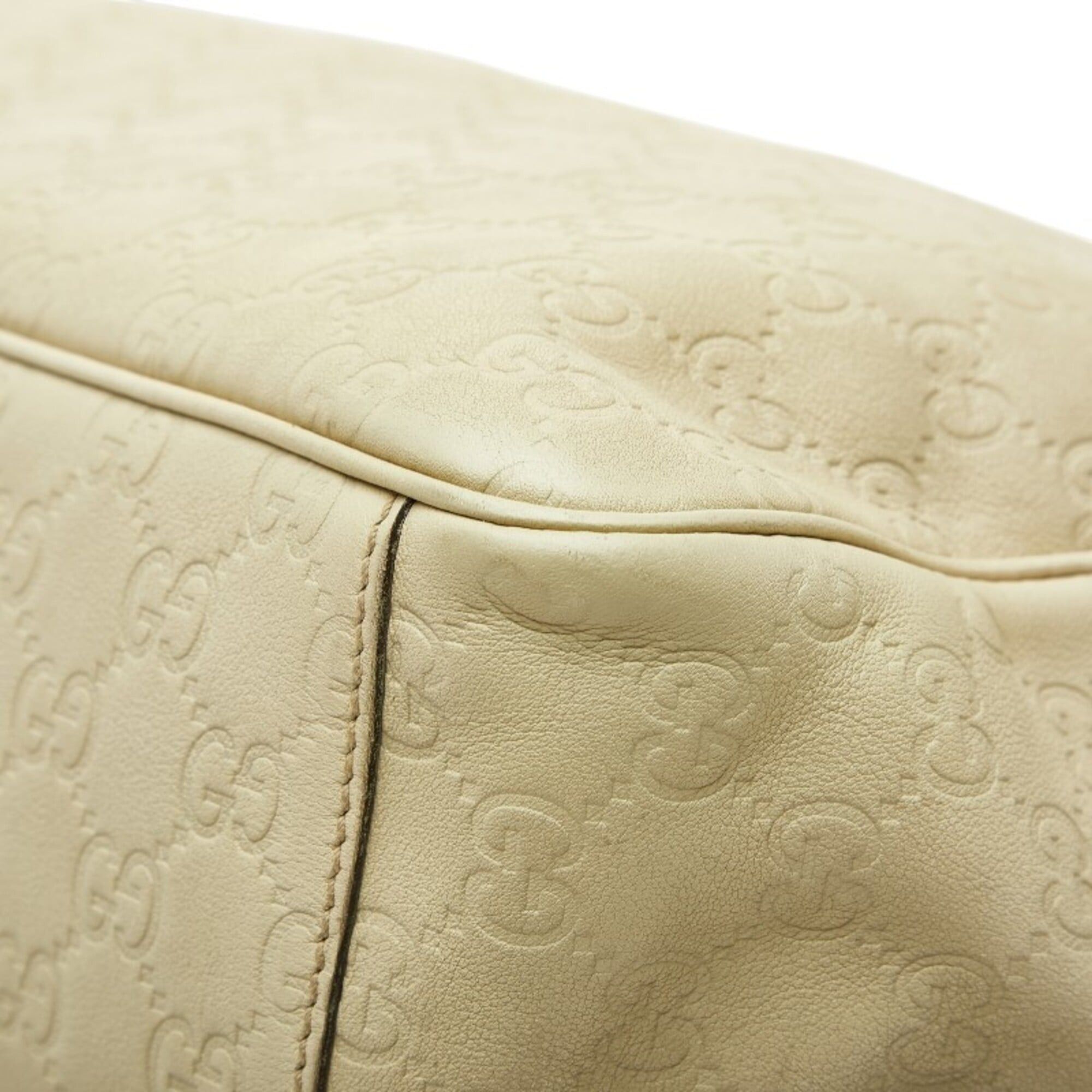 Gucci Gucci Guccissima Tote Bag Handbag 153033 Beige Canvas Leather Women's GUCCI Size ONE SIZE - 6 Thumbnail