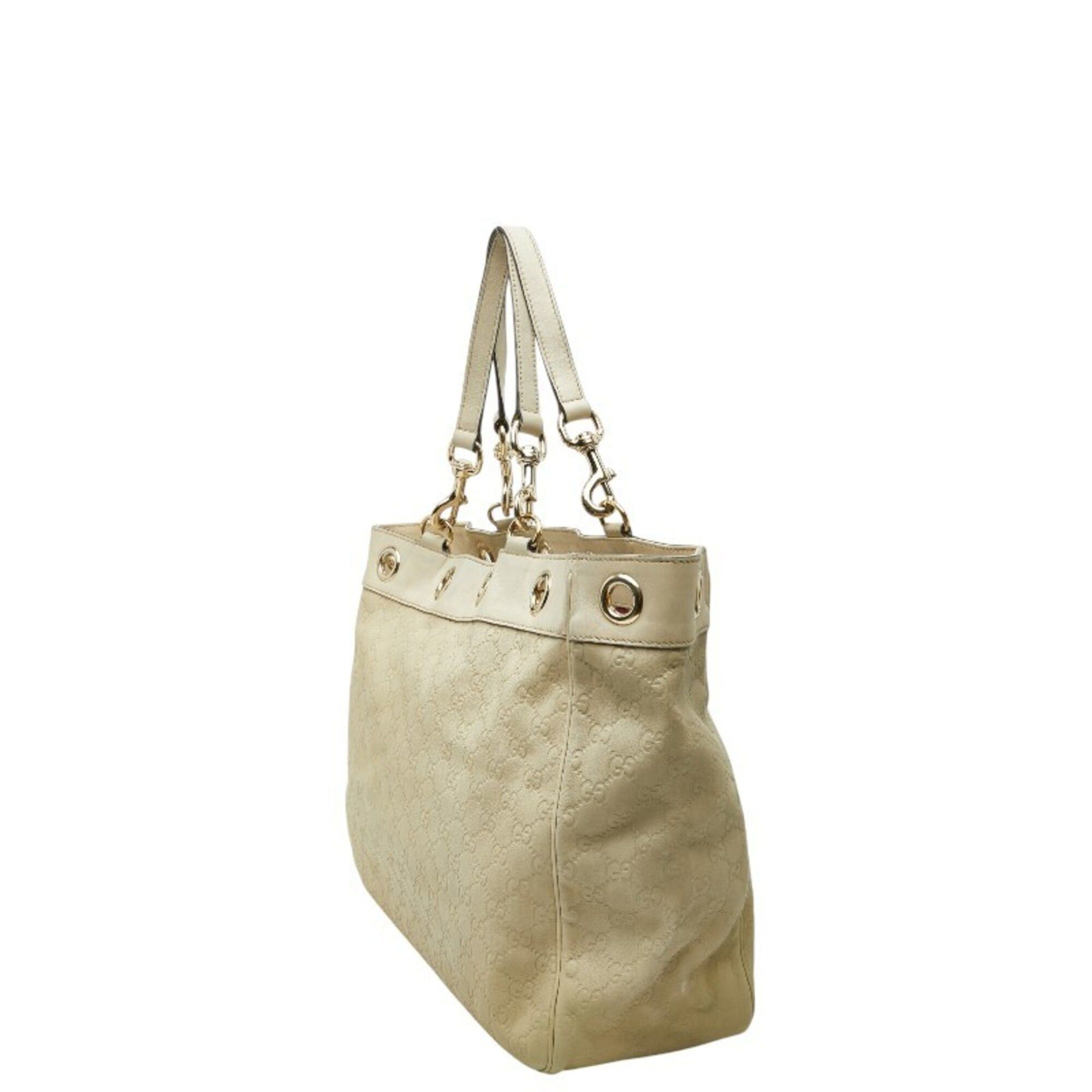 Gucci Gucci Guccissima Tote Bag Handbag 153033 Beige Canvas Leather Women's GUCCI Size ONE SIZE - 2 Thumbnail