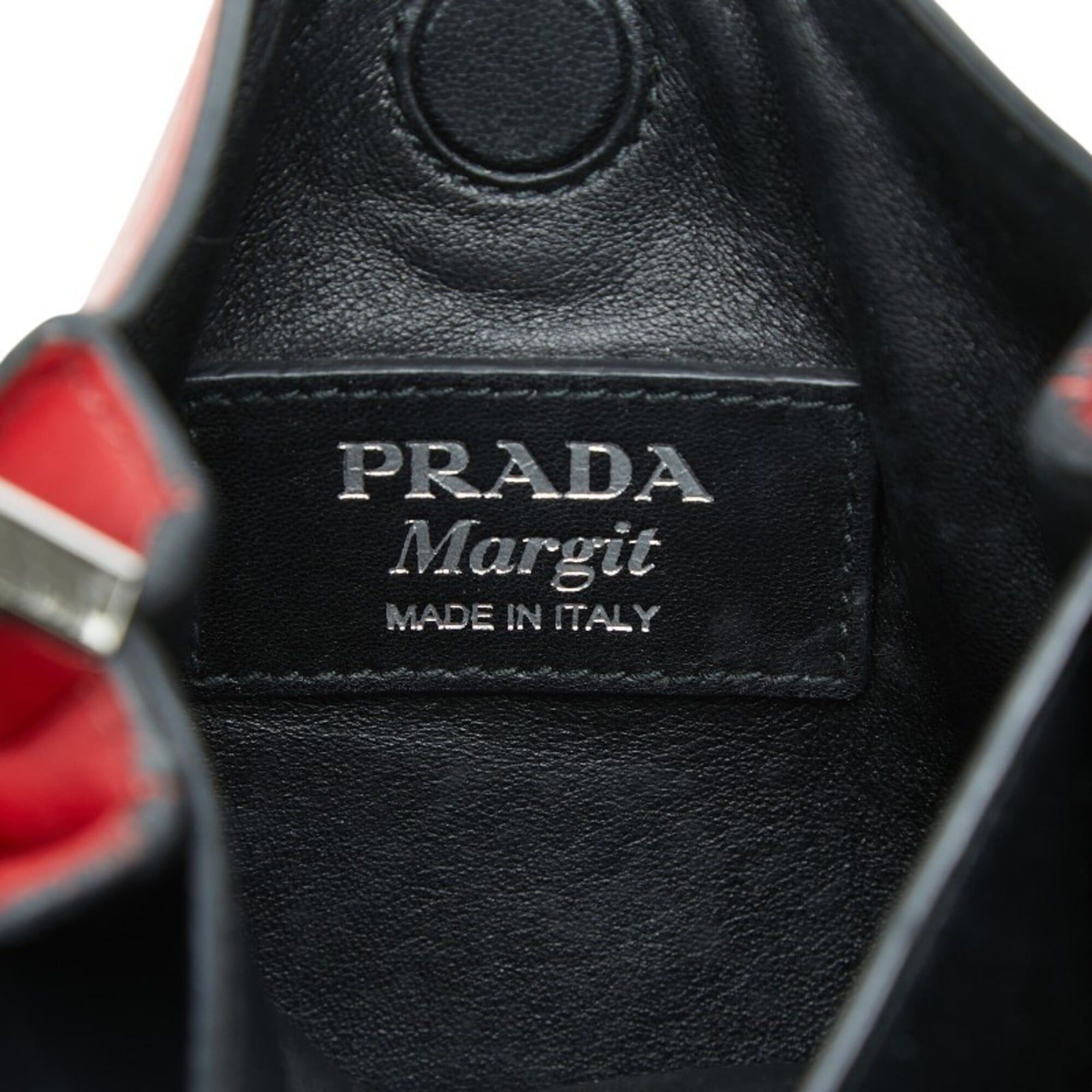 Prada Prada Maggit Handbag Shoulder Bag 2WAY 1BC082 Red Leather Women's PRADA Size ONE SIZE - 10 Thumbnail