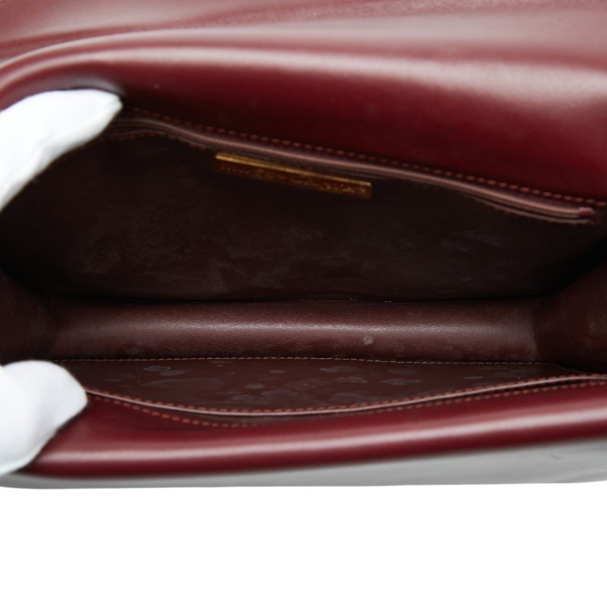 Cartier Cartier Must Line Shoulder Bag, Bordeaux/Wine Red Leather, Women's. Size ONE SIZE - 7 Thumbnail
