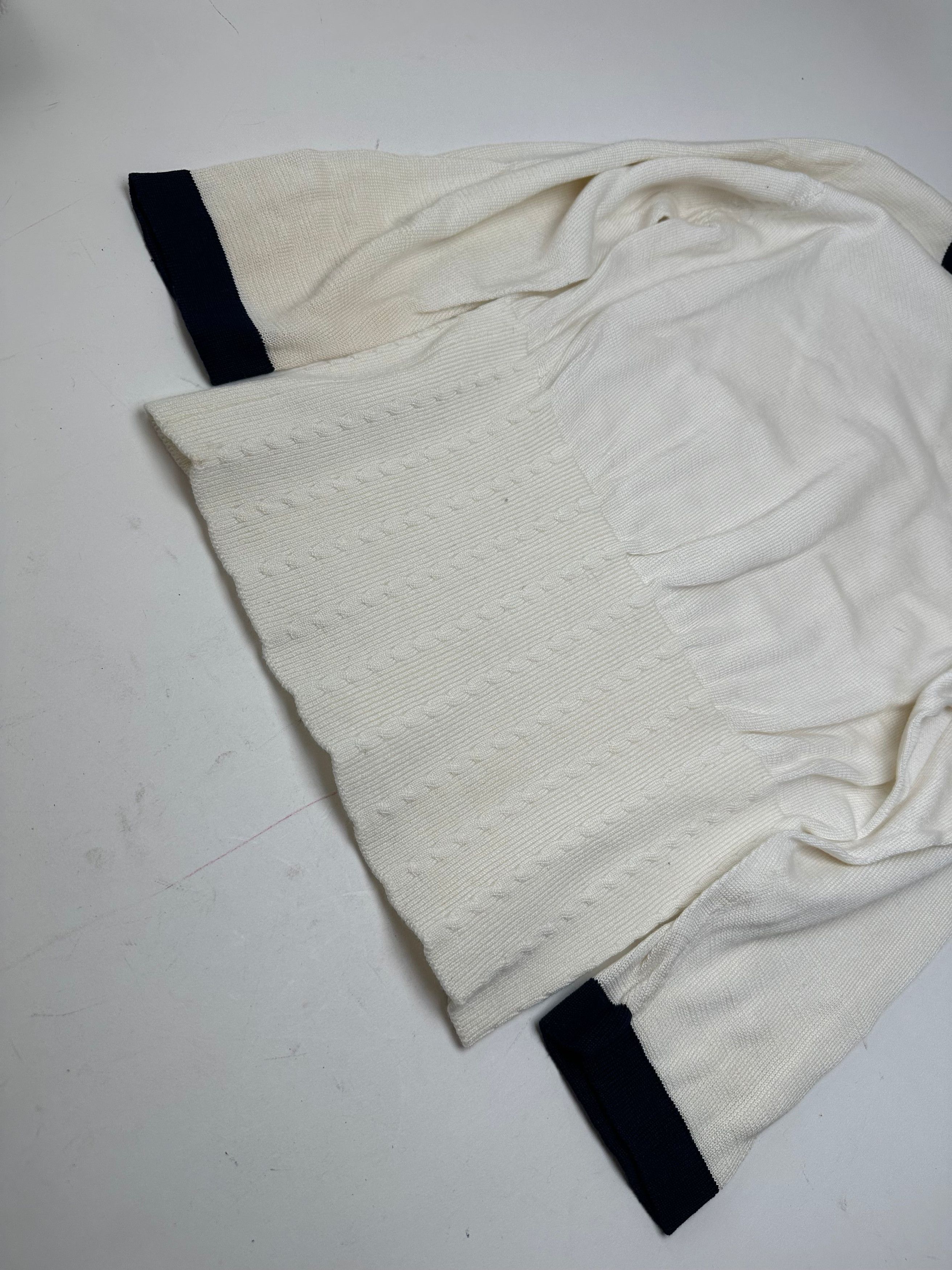 Dior Vintage Sports Crewneck Sweater Cream Navy M Size M / US 6-8 / IT 42-44 - 5 Thumbnail