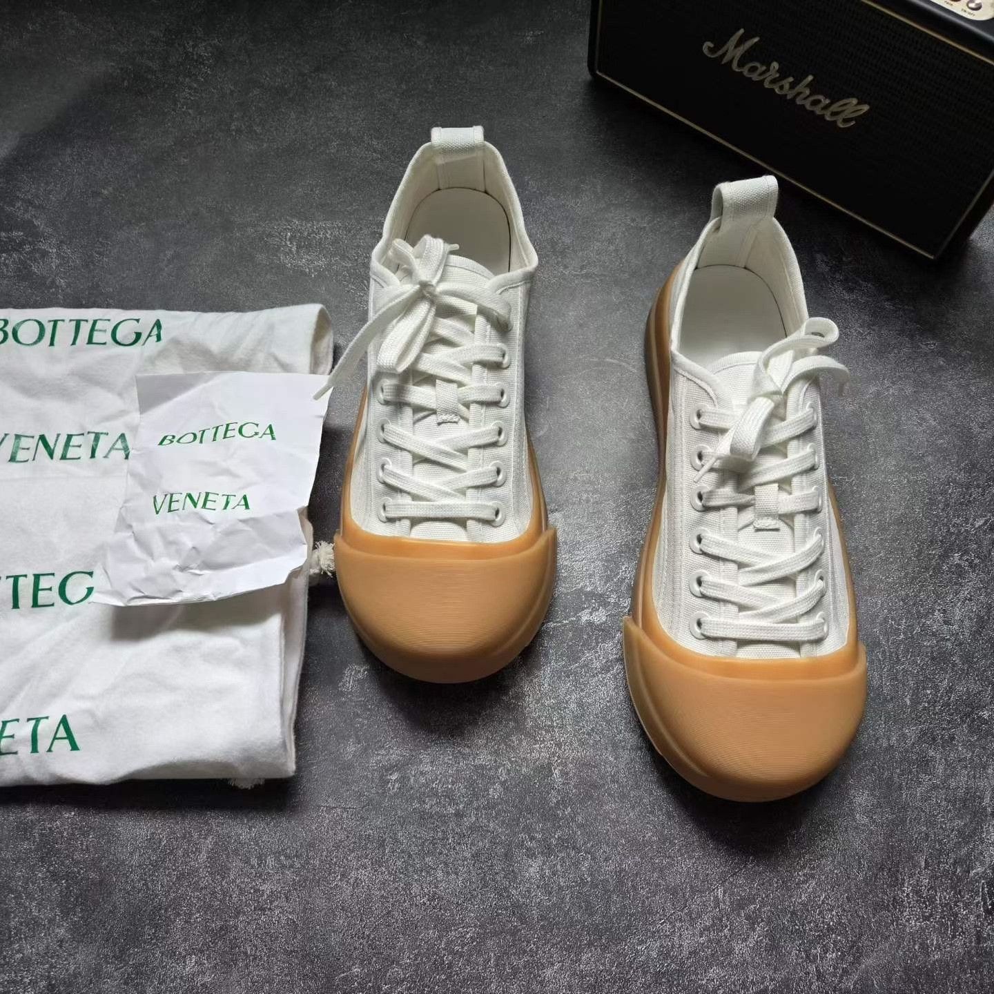 Bottega Veneta Bottega Veneta White Brown Chunky Shoes Size US 8 / EU 41 - 2 Thumbnail