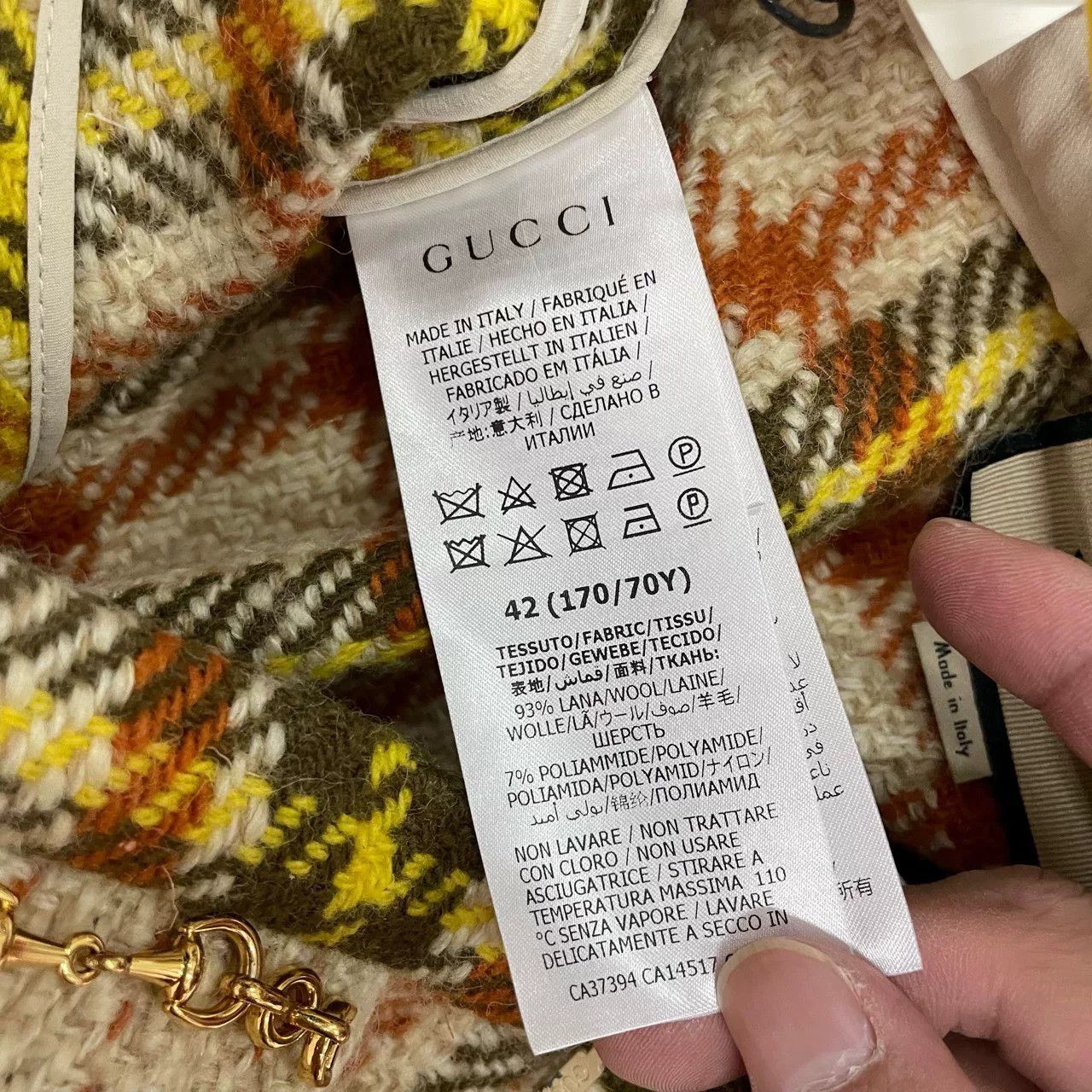 Gucci Gucci Plaid Short Skirt Size 42" / US 20 - 6 Thumbnail