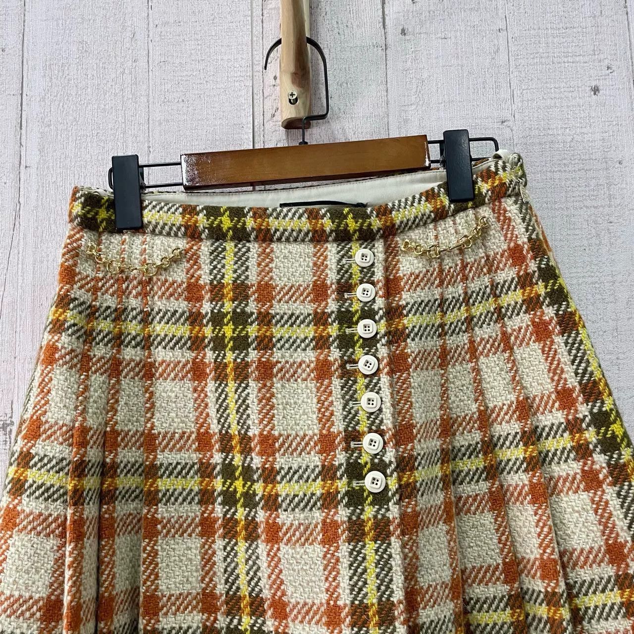 Gucci Gucci Plaid Short Skirt Size 42" / US 20 - 2 Thumbnail