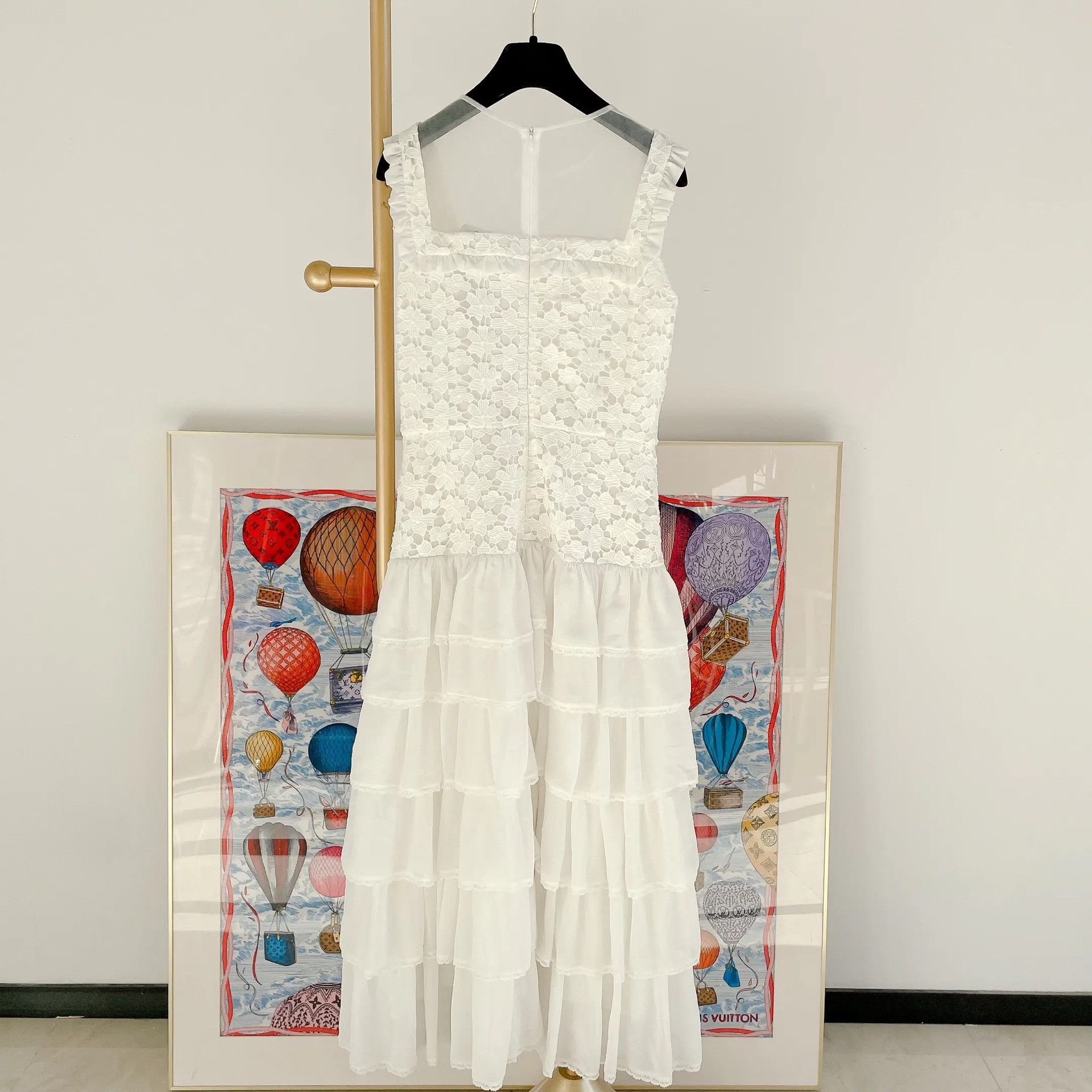 Erdem Bora Aksu White Lace Tulle Cake Dress Size S / US 4 / IT 40 - 2 Thumbnail