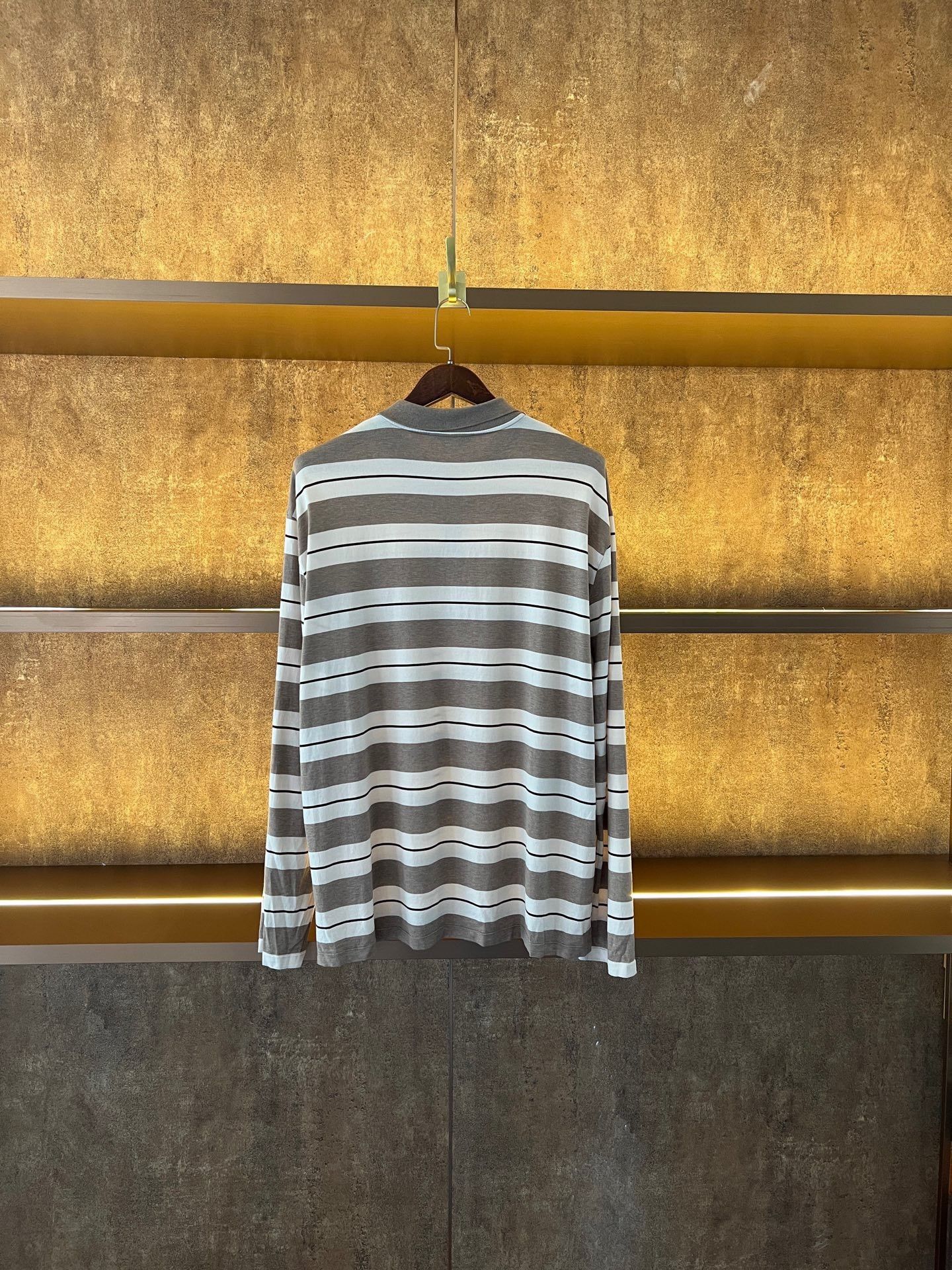Miu Miu Miumiu Long-Sleeve Striped Polo Size L / US 10 / IT 46 - 2 Thumbnail