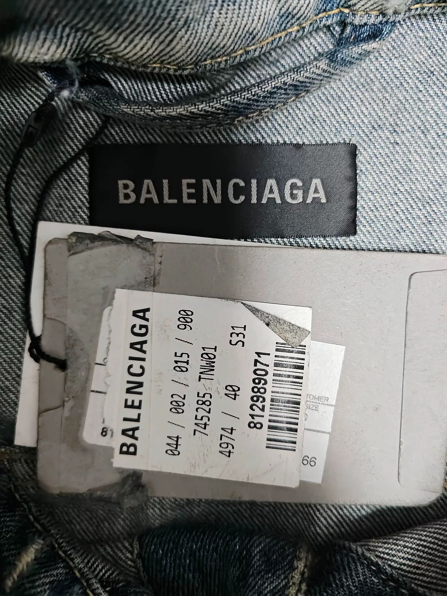 Balenciaga Balenciaga 23ss Mud-Dyed Distressed Denim Jacket Size US XXS / EU 40 - 5 Thumbnail