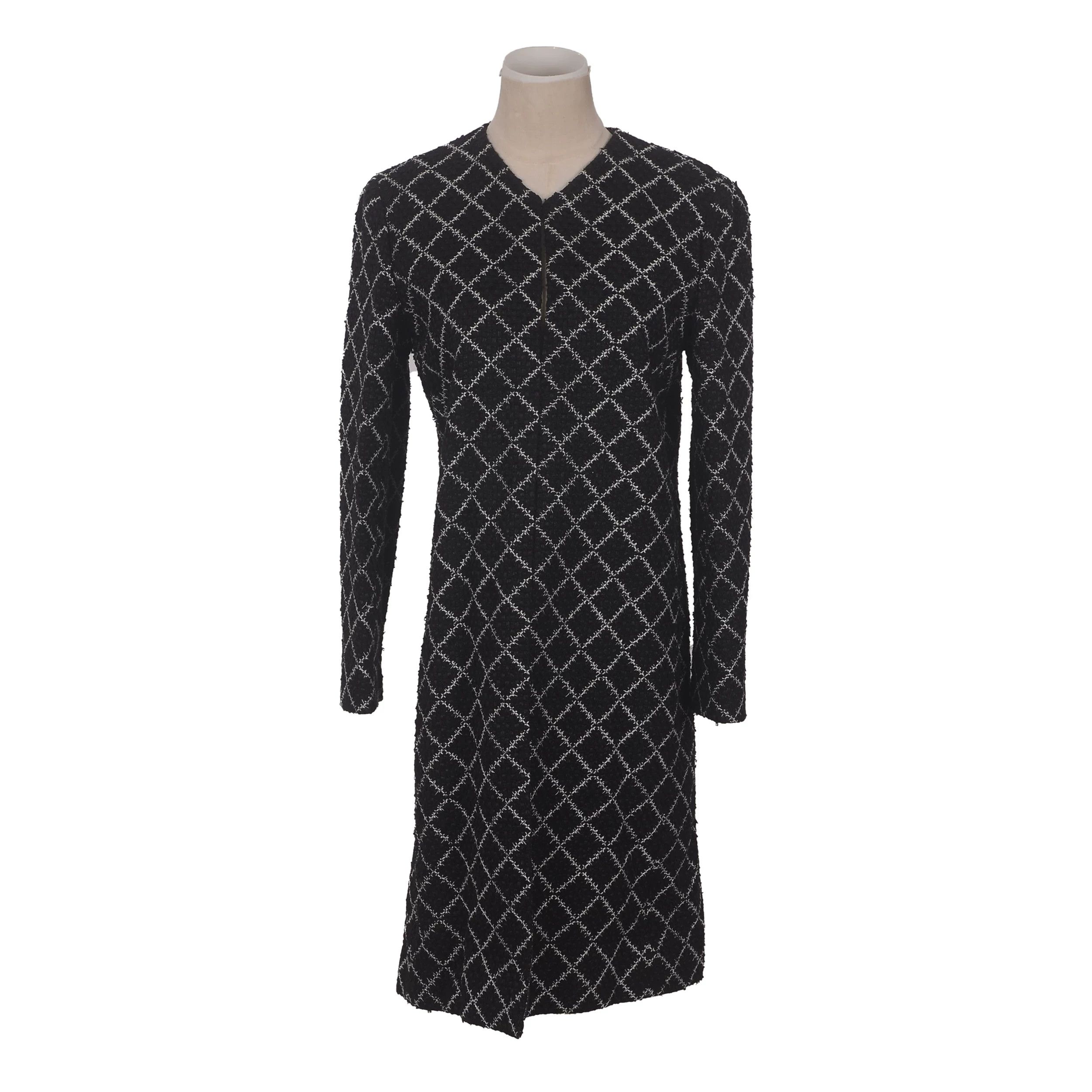 Chanel Chanel Black White Diamond Pattern Dress Size M / US 6-8 / IT 42-44 - 10 Thumbnail