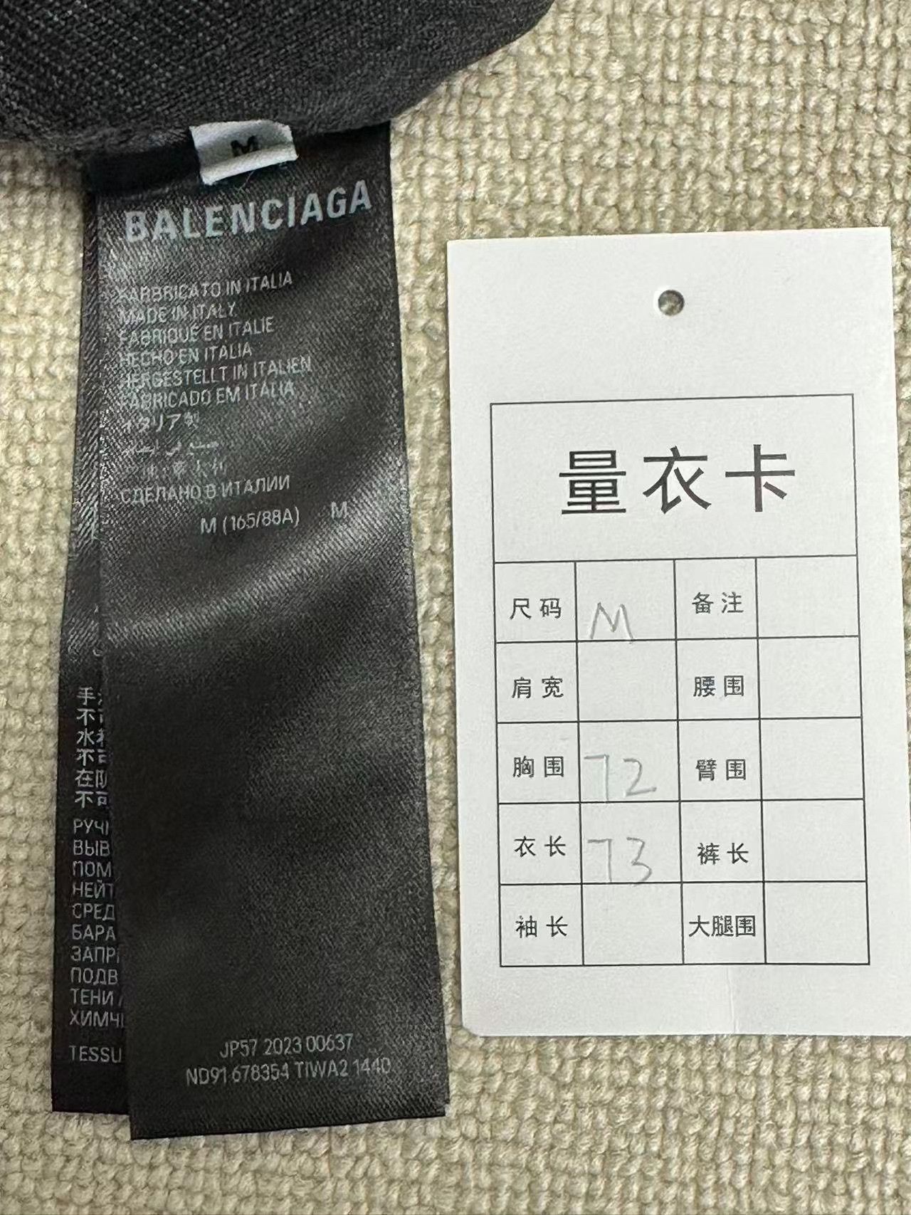 Balenciaga Balenciaga Spray Paint Effect Denim Jacket Size US M / EU 48-50 / 2 - 4 Thumbnail