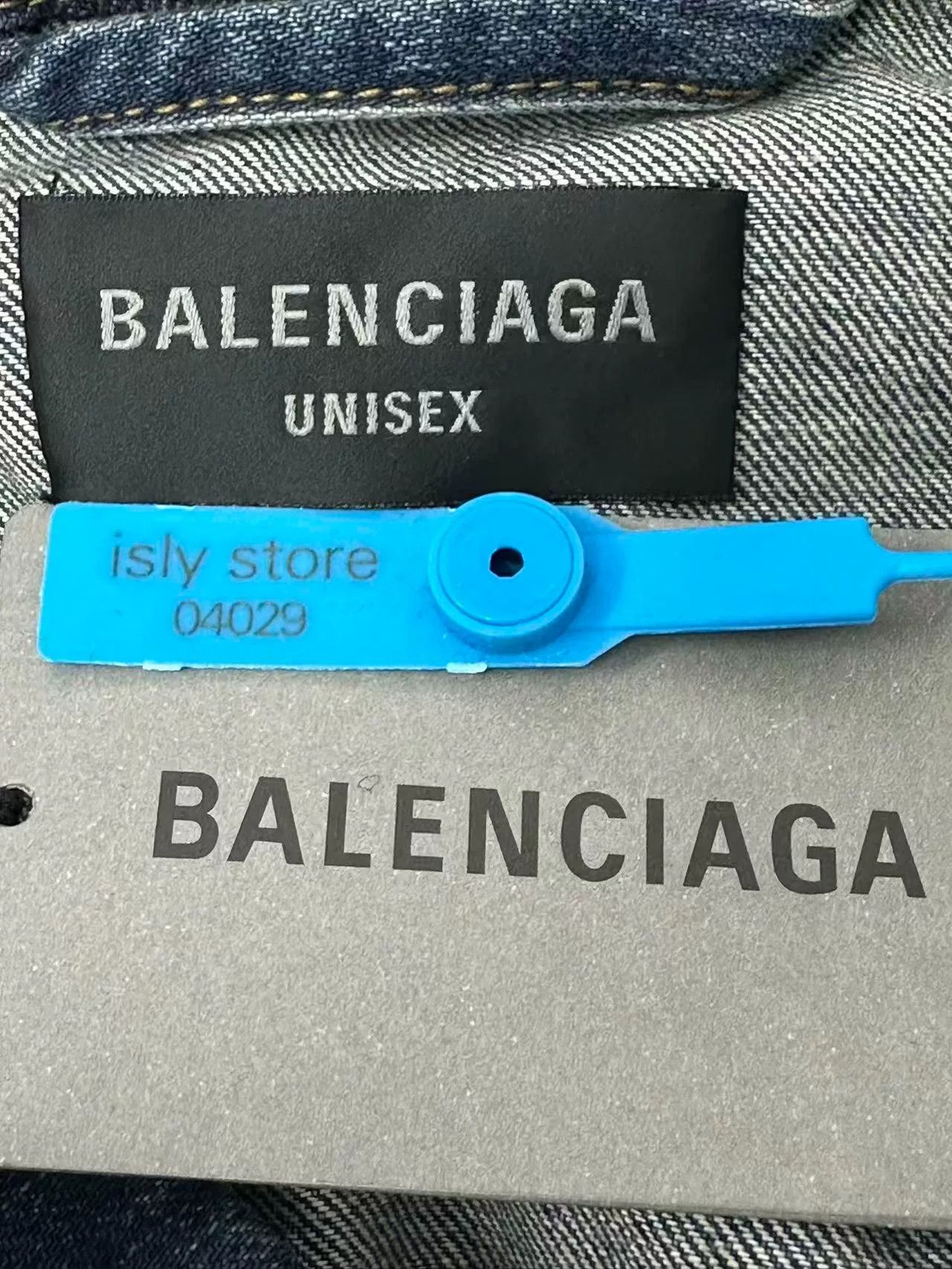 Balenciaga Balenciaga Blue Loose Denim Jacket Size US XL / EU 56 / 4 - 4 Thumbnail