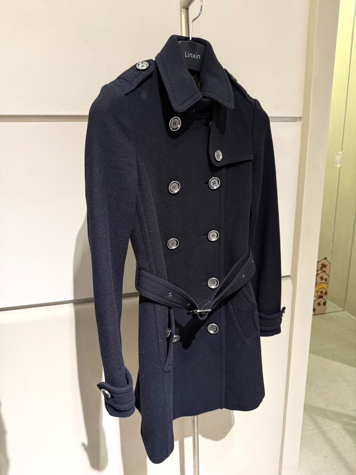 Burberry Burberry Black Double-Breasted Trench Coat Size XS / US 0-2 / IT 36-38 - 3 Thumbnail