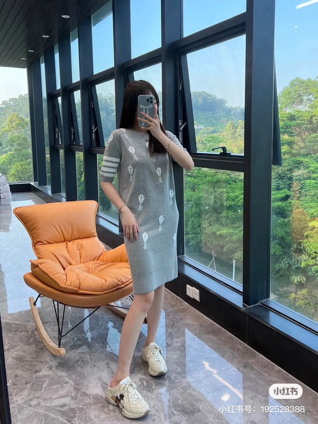 Thom Browne Thom Browne Gray Short-Sleeve Dress Size S / US 4 / IT 40 - 5 Thumbnail