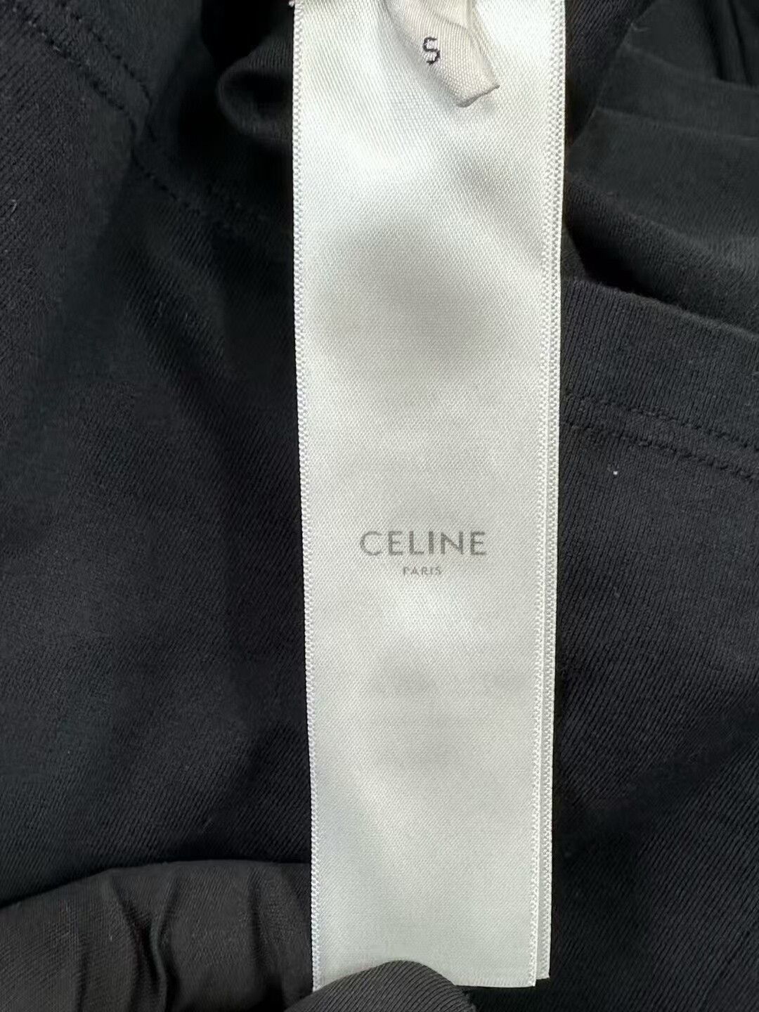 Celine Celine Black Logo Short-Sleeve T-Shirt Size S / US 4 / IT 40 - 4 Thumbnail