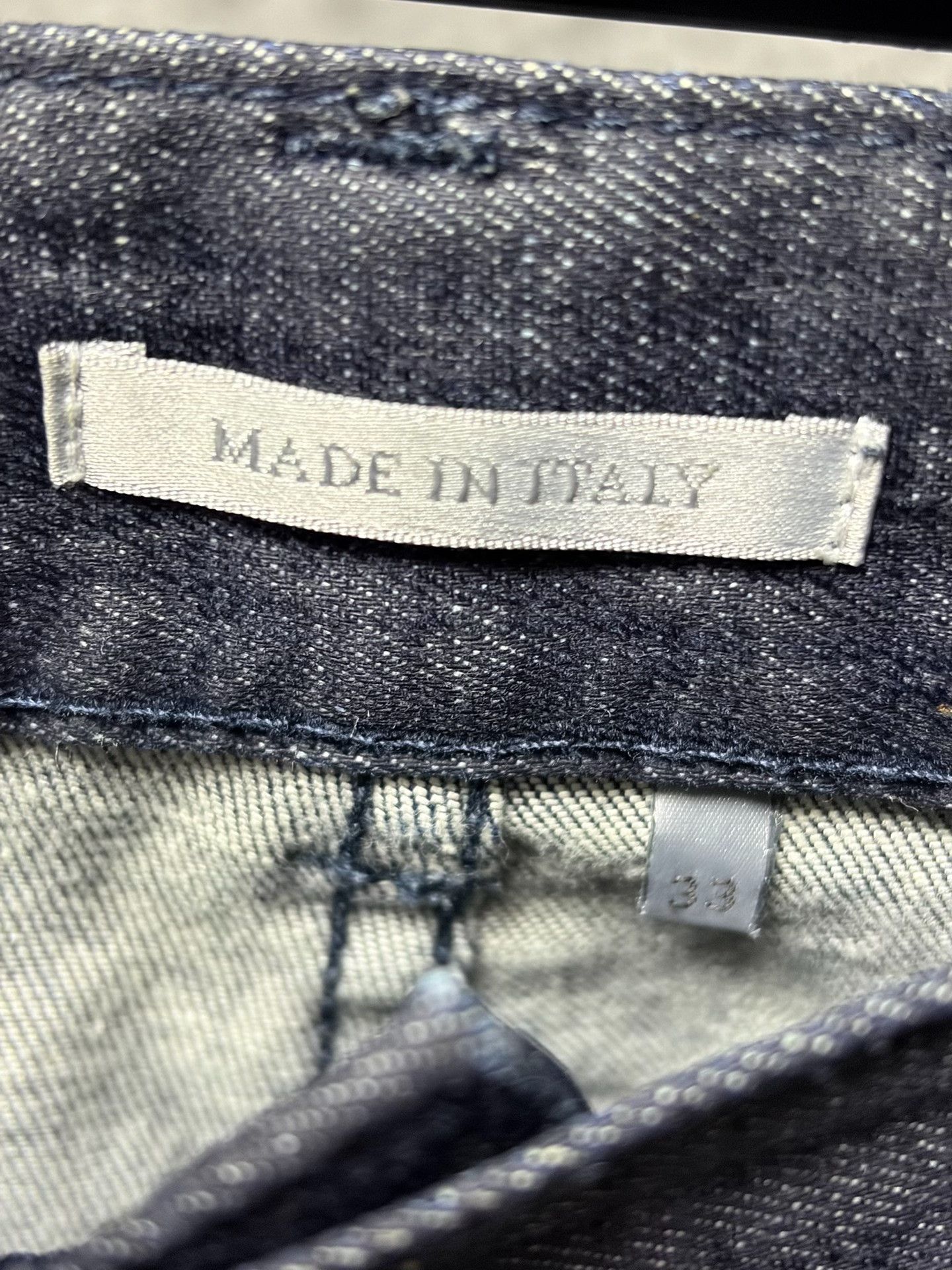 Dior Dior Dark Blue All-Over Print Jeans Size US 33 - 4 Thumbnail