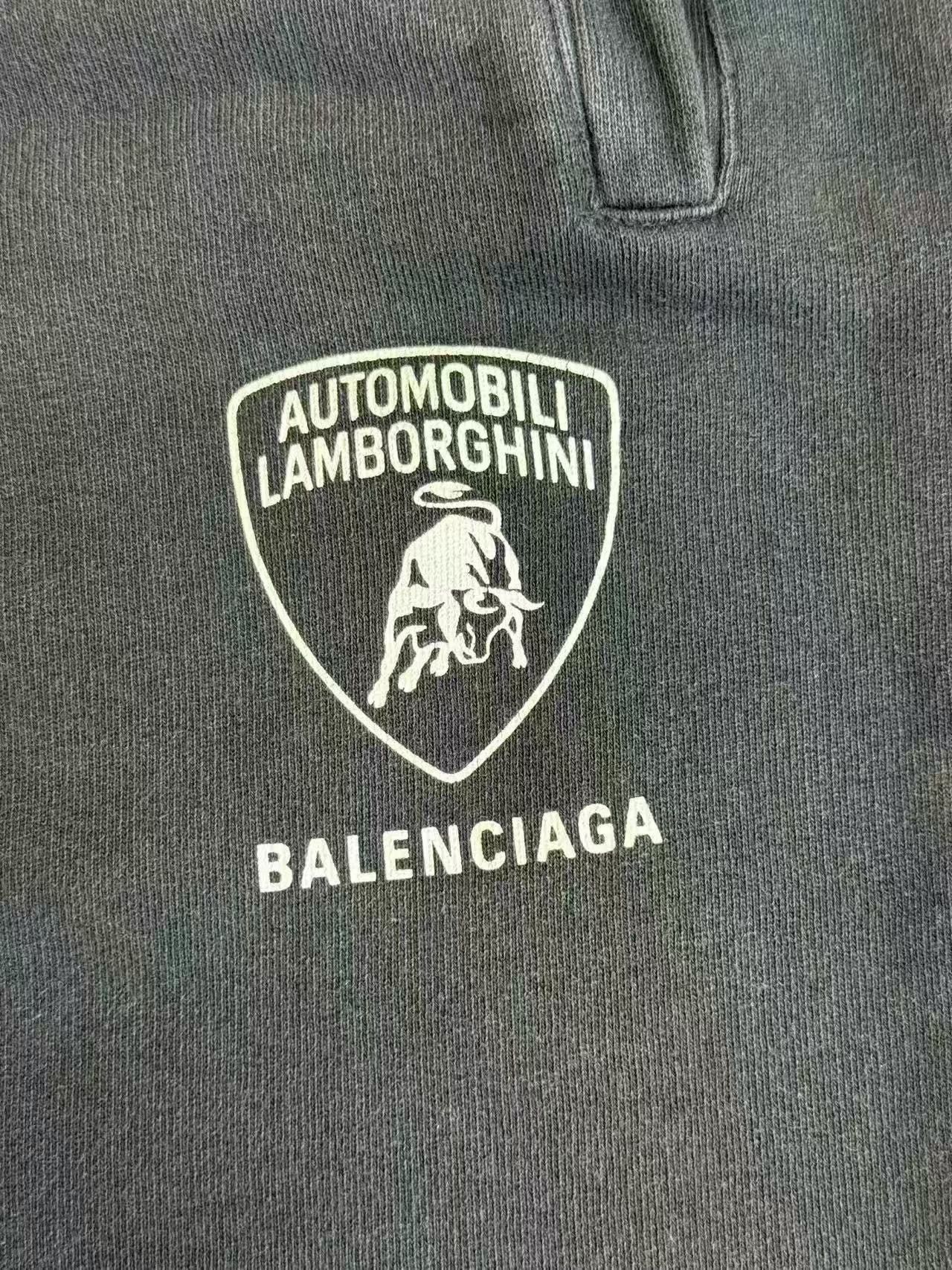 Balenciaga Balenciaga x Lamborghini Black Washed Sweatpants Size US 26 / EU 42 - 3 Thumbnail