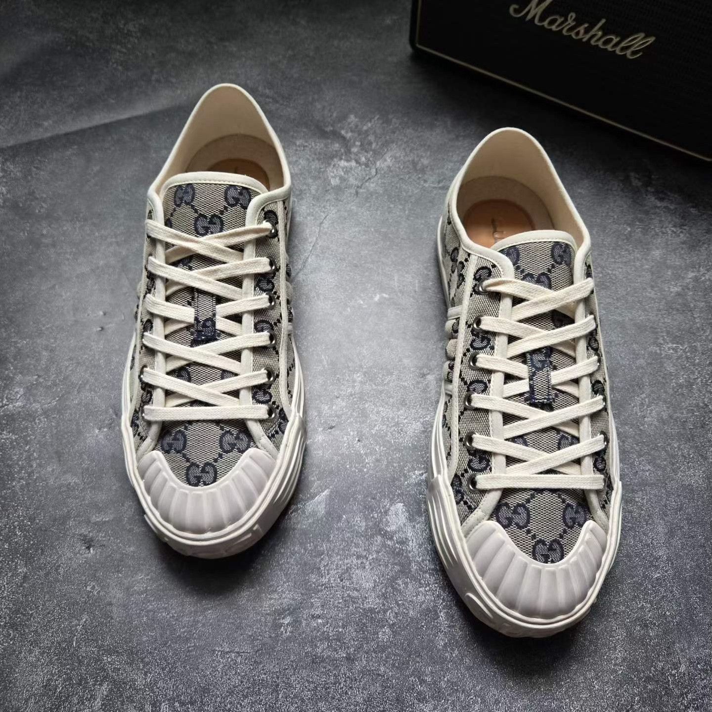 Gucci Gucci GG Pattern Dirty Biscuit Sneakers Size US 7.5 / EU 40-41 - 8 Thumbnail