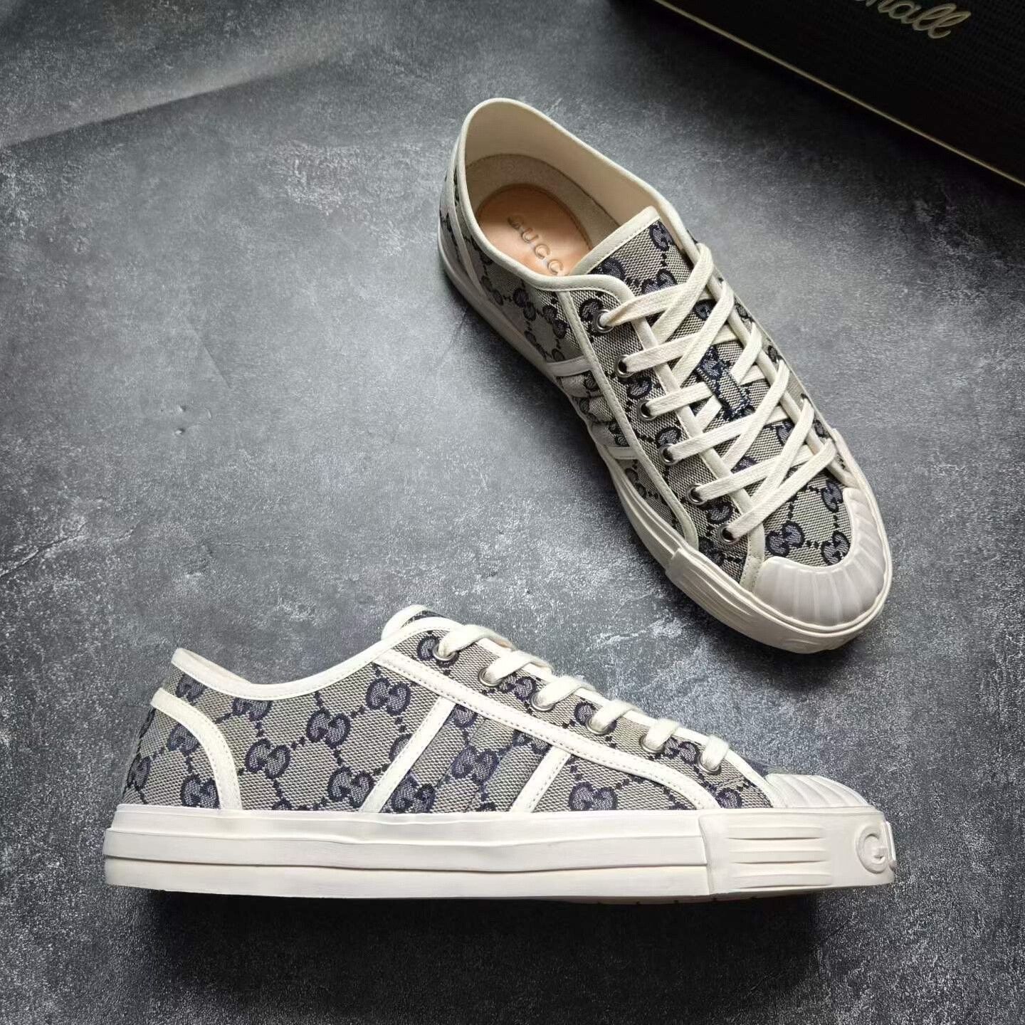 Gucci Gucci GG Pattern Dirty Biscuit Sneakers Size US 7.5 / EU 40-41 - 5 Thumbnail