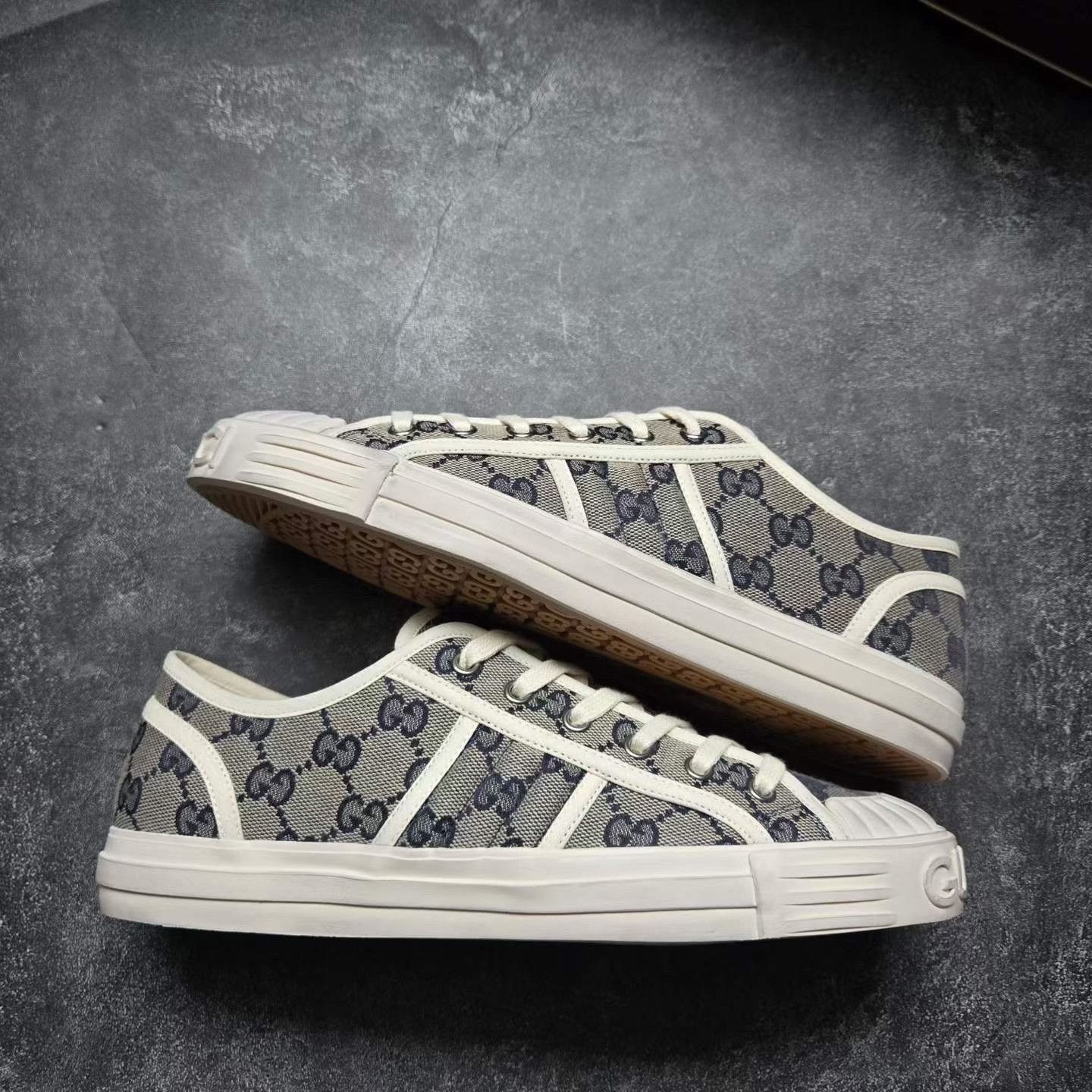 Gucci Gucci GG Pattern Dirty Biscuit Sneakers Size US 7.5 / EU 40-41 - 7 Thumbnail