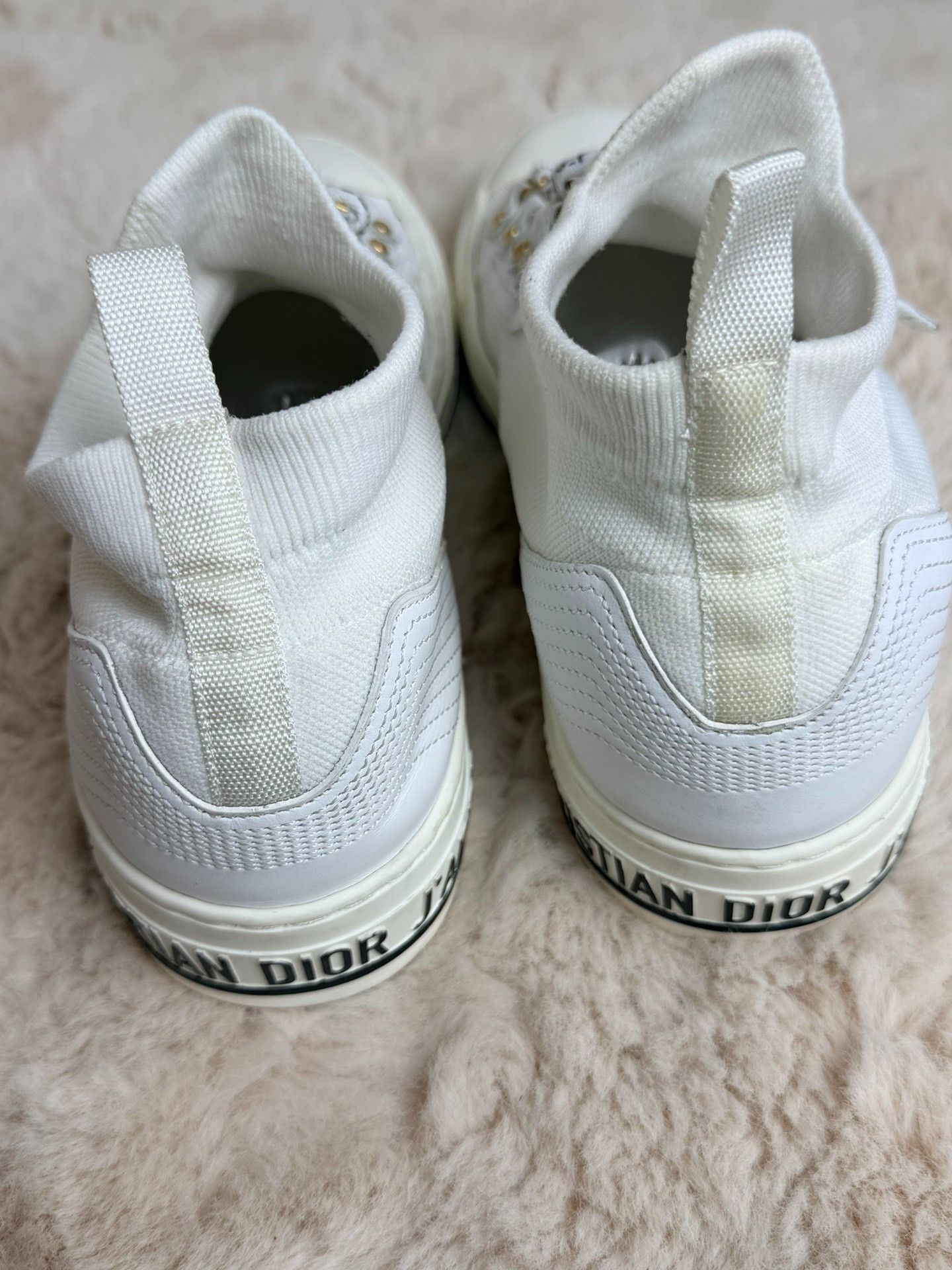 Dior Dior Canvas White Lowtop Sneakers us_9 Women Size US 9 / IT 39 - 5 Thumbnail