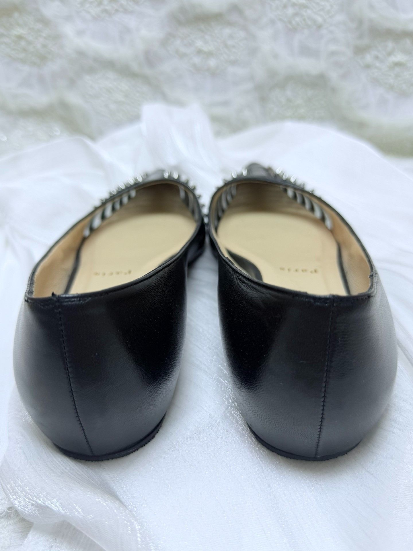 Christian Louboutin Christian Louboutin Leather Black Lowtop Sneakers Women Size US 6.5 / IT 36.5 - 3 Thumbnail