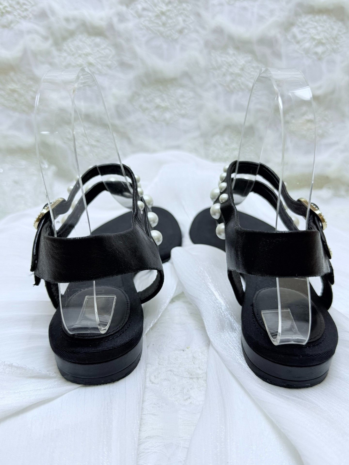 Chanel Chanel Black Sandals us_5-5 Women Size US 5.5 / IT 35.5 - 4 Thumbnail