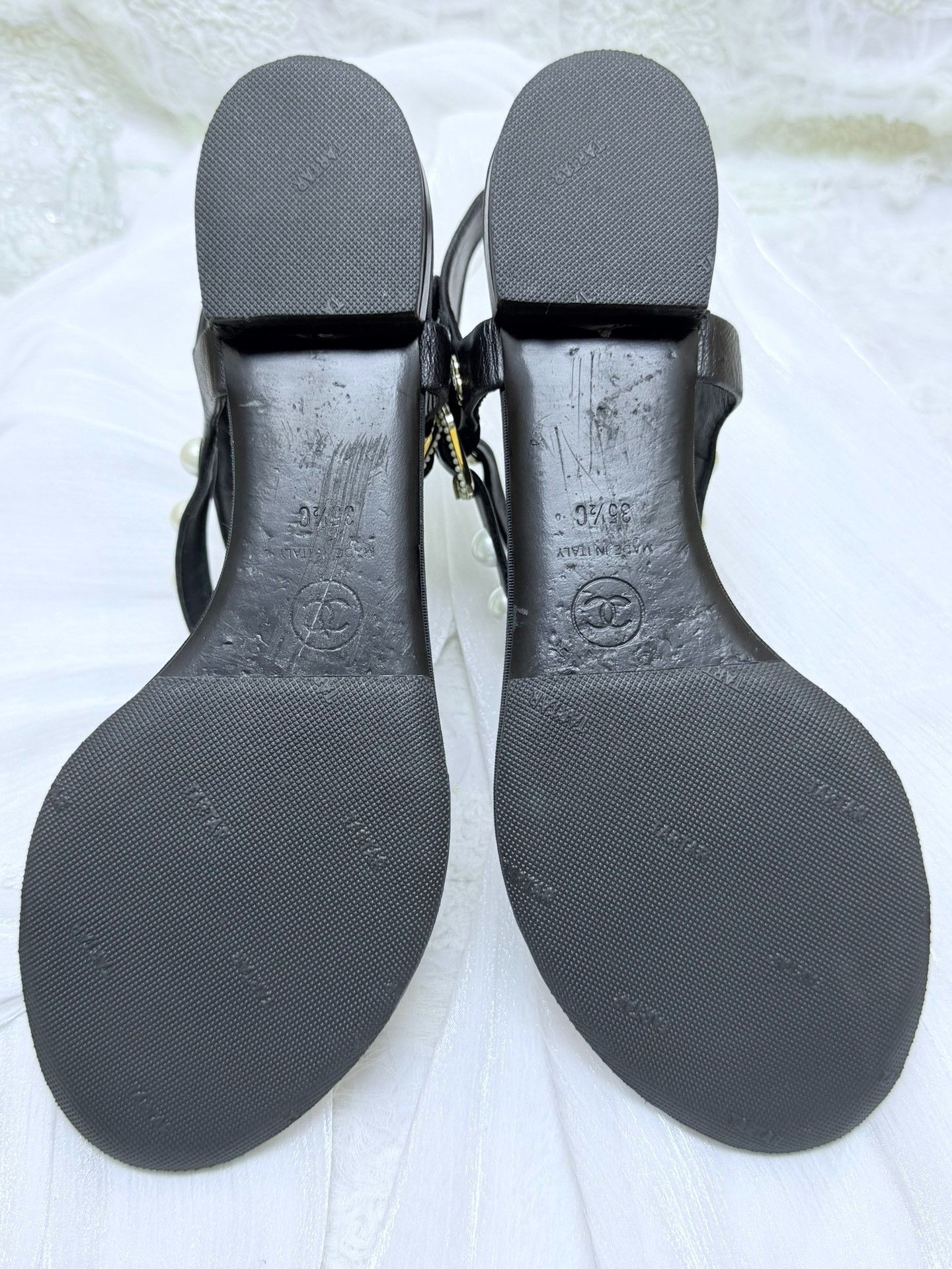 Chanel Chanel Black Sandals us_5-5 Women Size US 5.5 / IT 35.5 - 6 Thumbnail