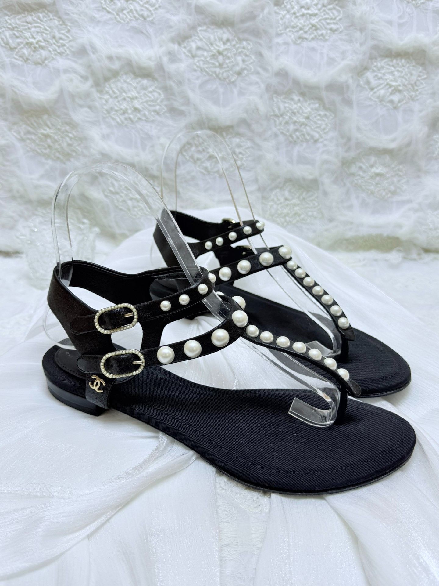 Chanel Chanel Black Sandals us_5-5 Women Size US 5.5 / IT 35.5 - 2 Thumbnail