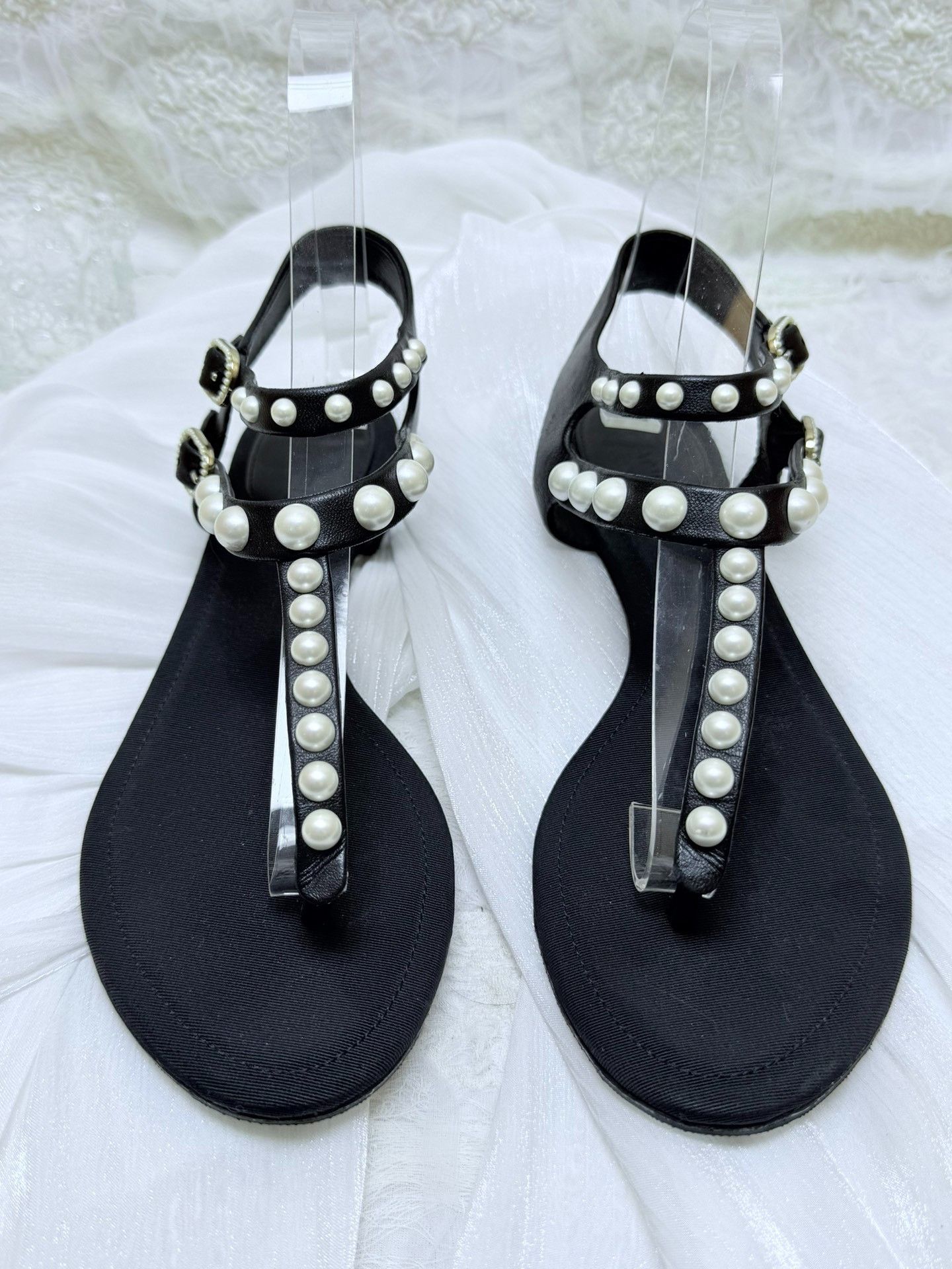 Chanel Chanel Black Sandals us_5-5 Women Size US 5.5 / IT 35.5 - 3 Thumbnail