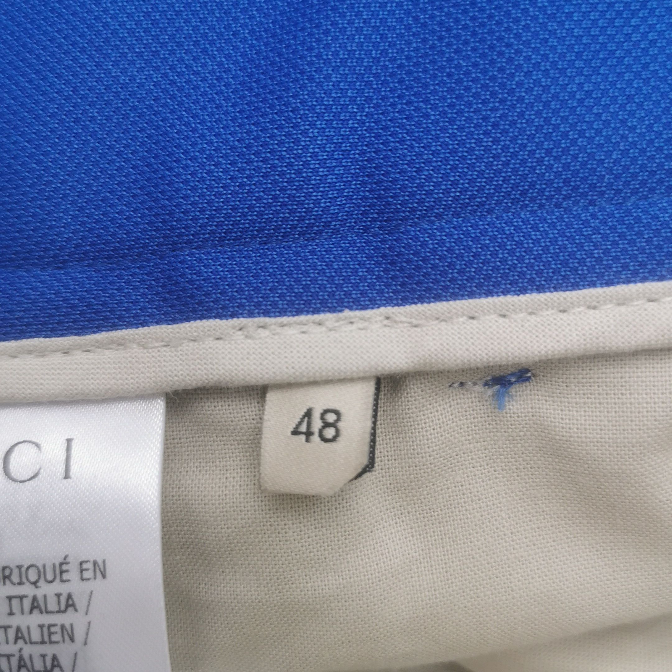 Gucci Gucci x Adidas Blue Stripe Logo Shorts 48 Size US 32 / EU 48 - 11 Thumbnail