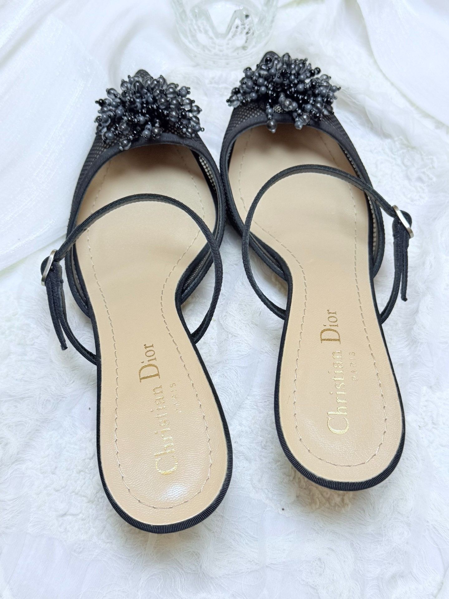 Dior Dior Black Sandals us_7 Women Size US 7 / IT 37 - 4 Thumbnail