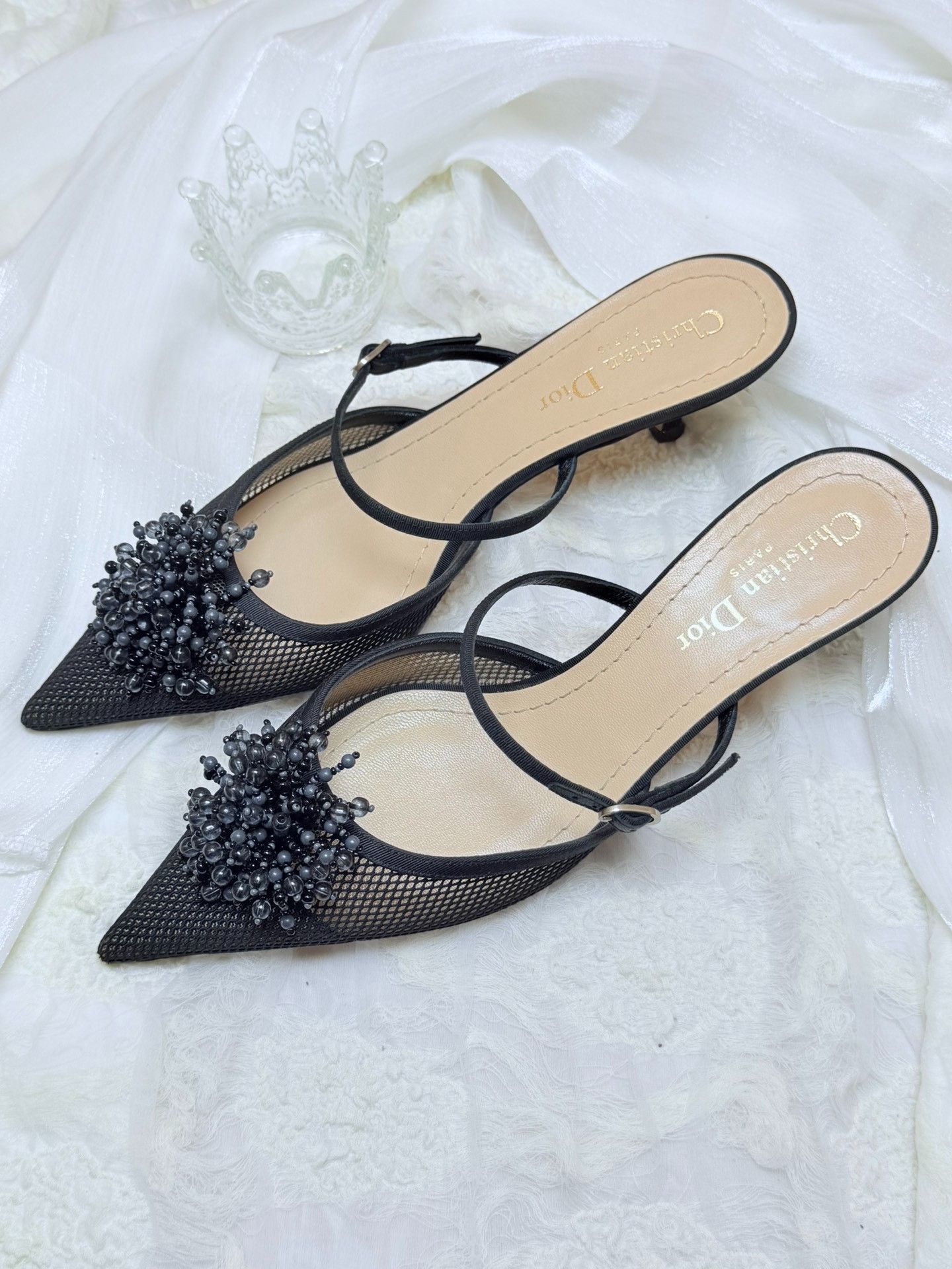 Dior Dior Black Sandals us_7 Women Size US 7 / IT 37 - 2 Thumbnail