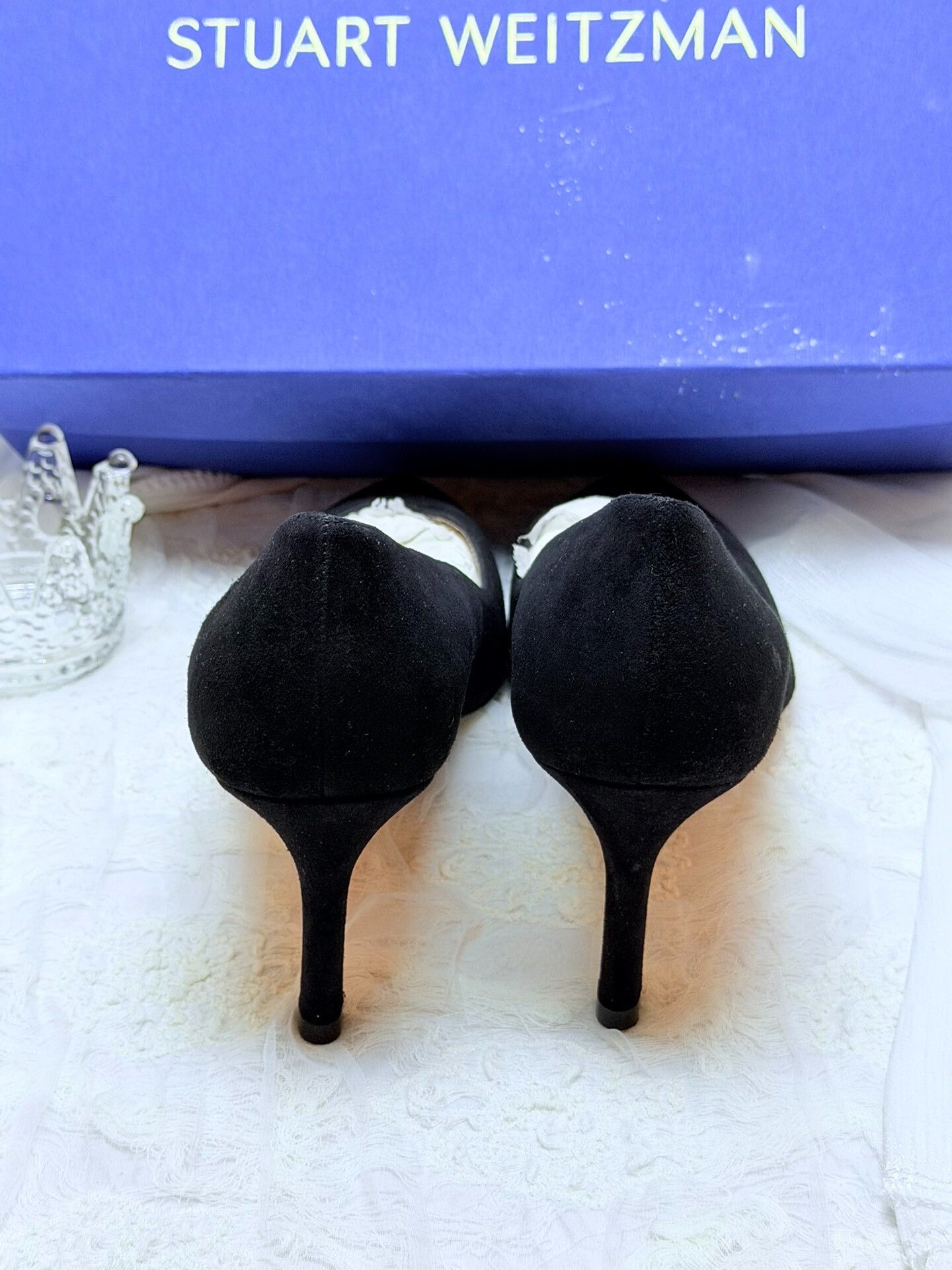 Stuart Weitzman Stuart Weitzman Suede Black Lowtop Sneakers us_6-5 Women Size US 6.5 / IT 36.5 - 4 Thumbnail