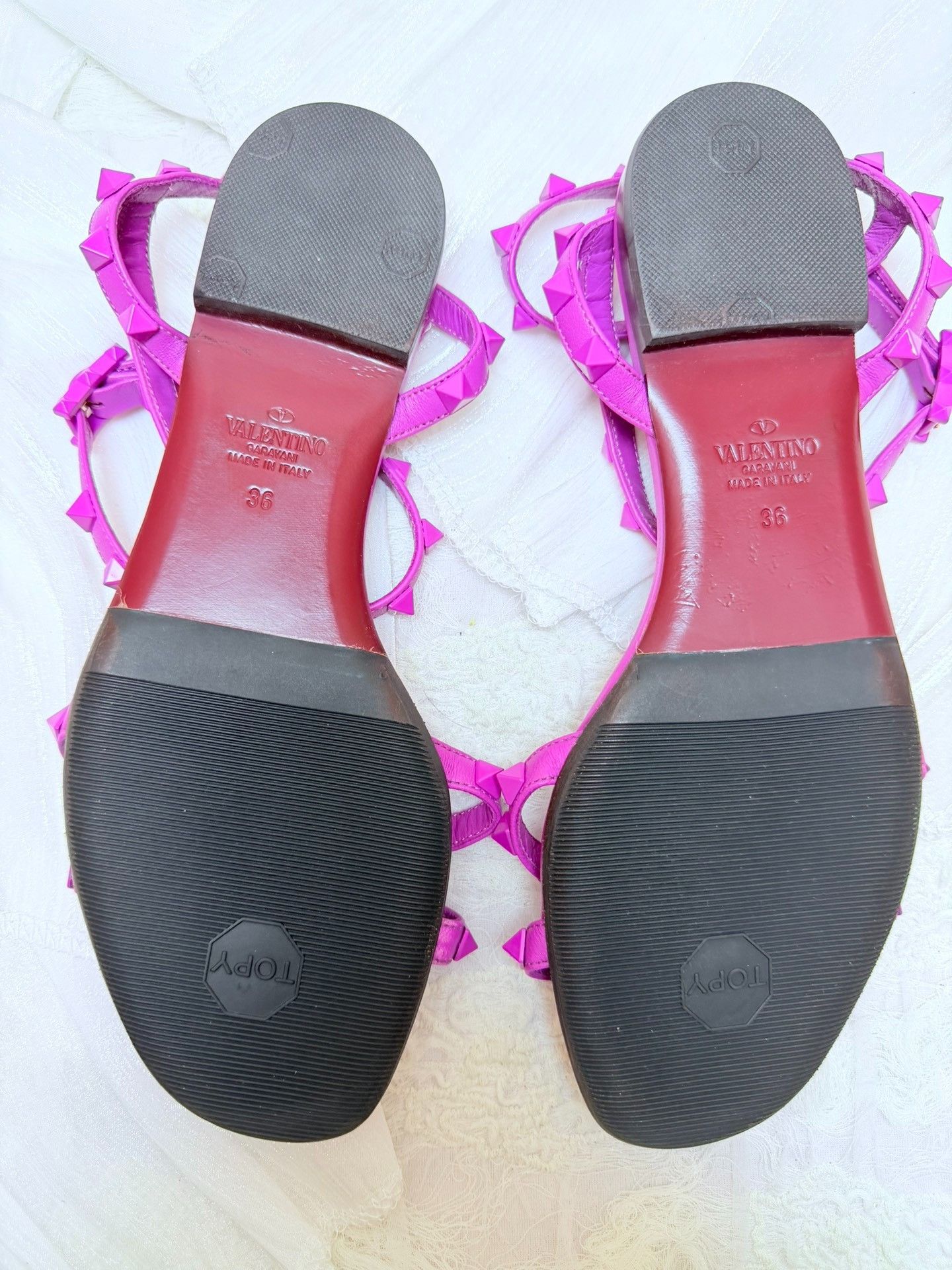 Valentino Valentino Purple Sandals us_6 Women Size US 6 / IT 36 - 5 Thumbnail