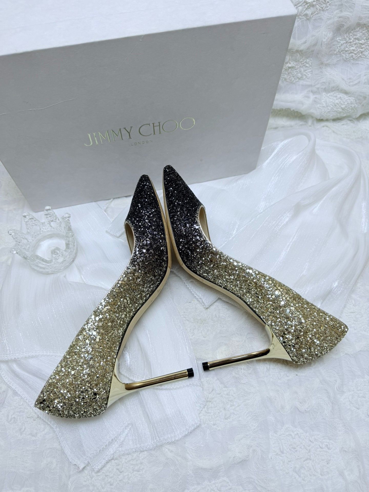 Jimmy Choo Jimmy Choo Tie-Dye Gradient Black Lowtop Sneakers us_8 Women Size US 8 / IT 38 - 5 Thumbnail