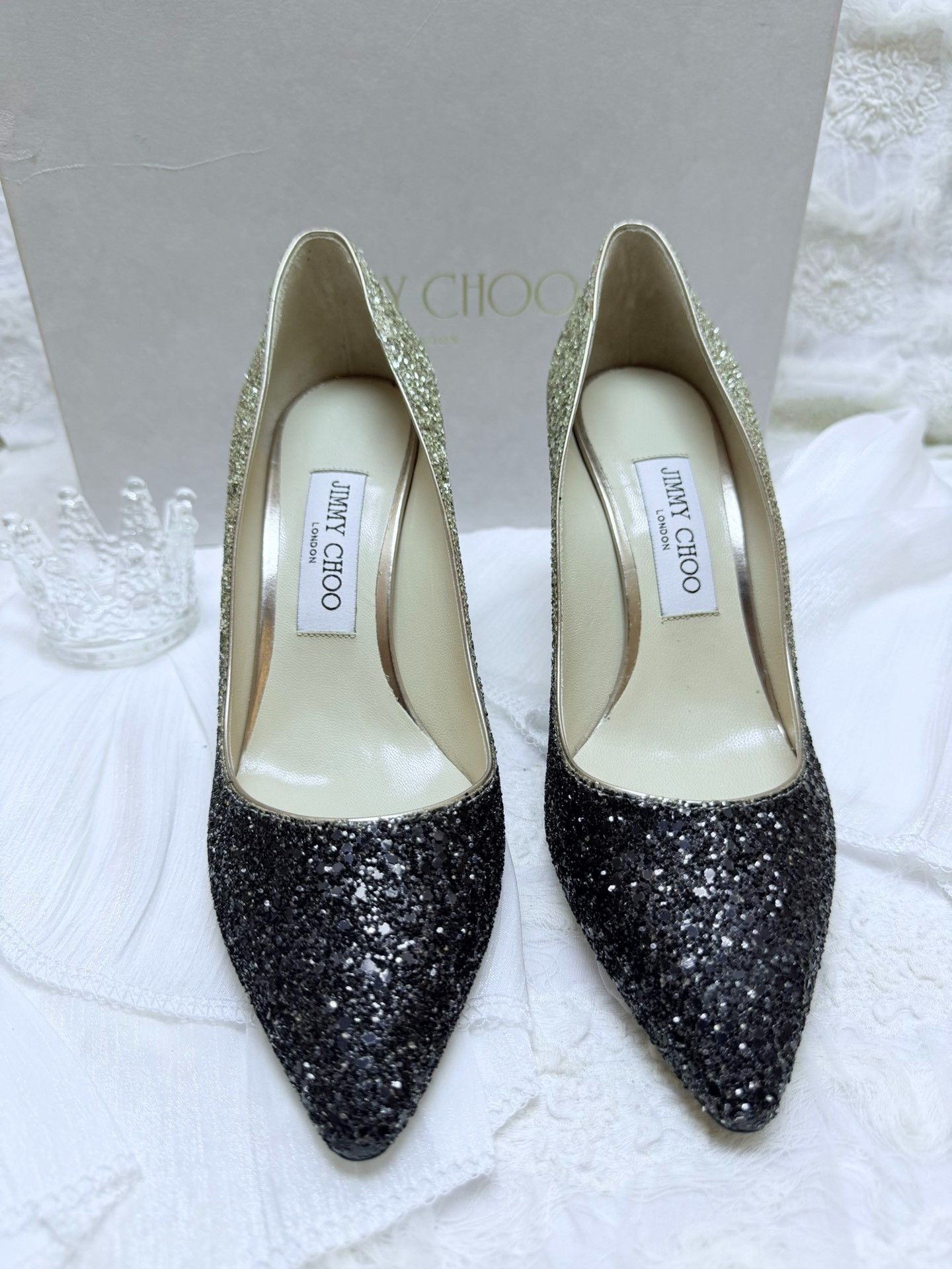 Jimmy Choo Jimmy Choo Tie-Dye Gradient Black Lowtop Sneakers us_8 Women Size US 8 / IT 38 - 3 Thumbnail