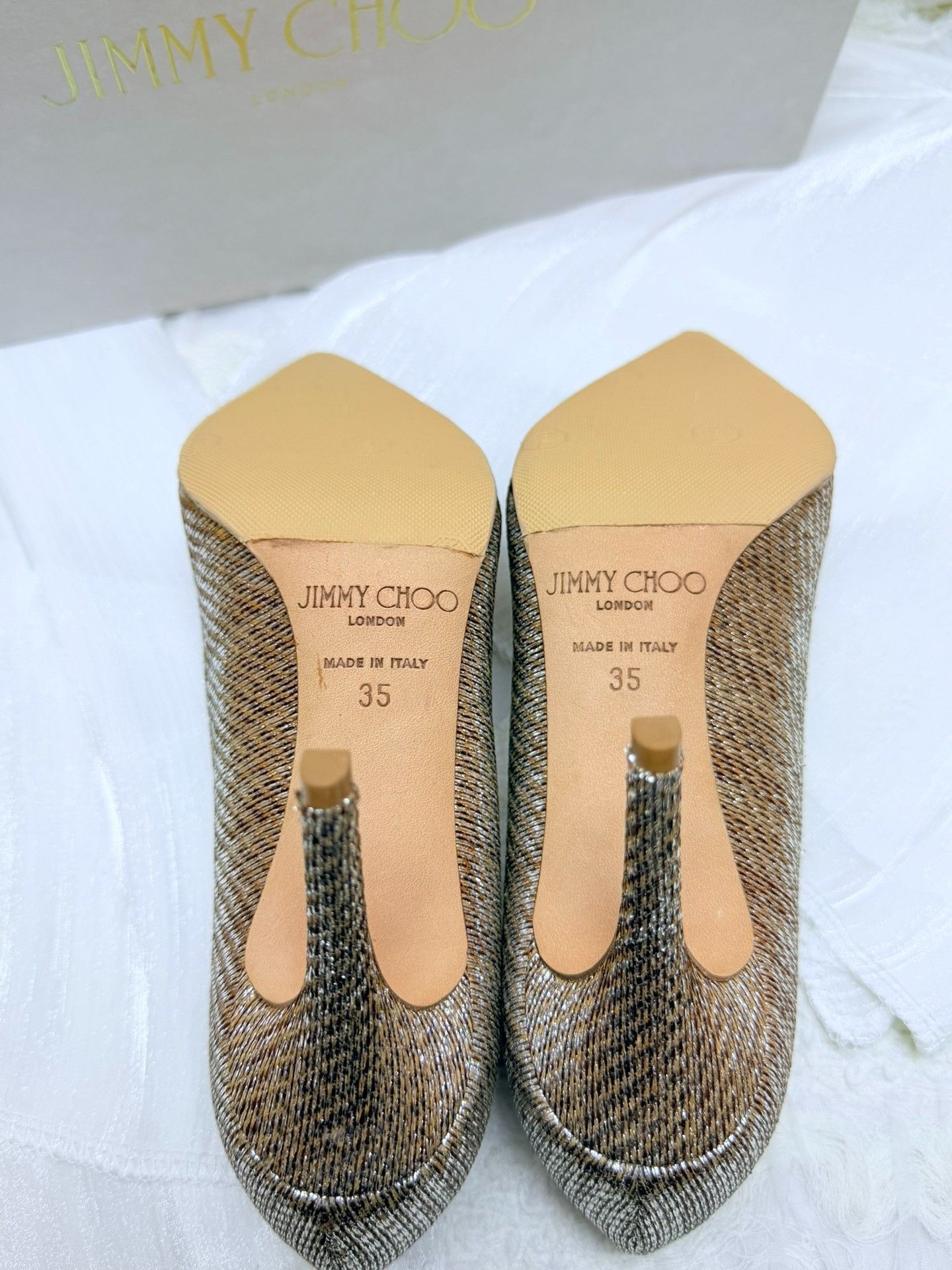 Jimmy Choo Jimmy Choo Gold Lowtop Sneakers us_5 Women Size US 5 / IT 35 - 6 Thumbnail