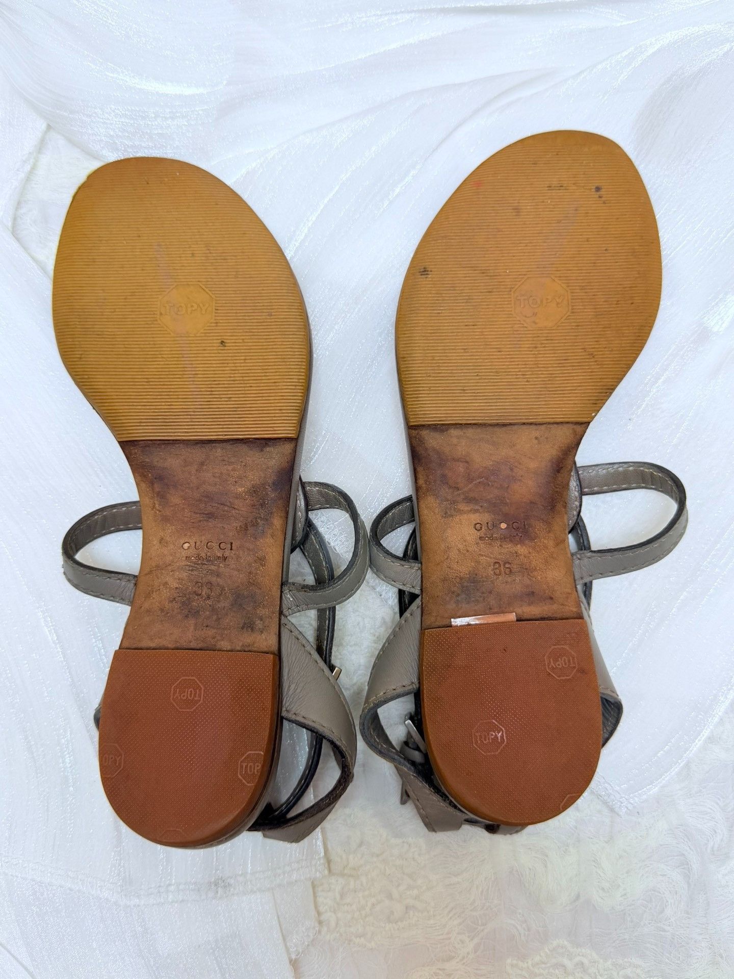 Gucci Gucci Gray Sandals us_6 Women Size US 6 / IT 36 - 5 Thumbnail
