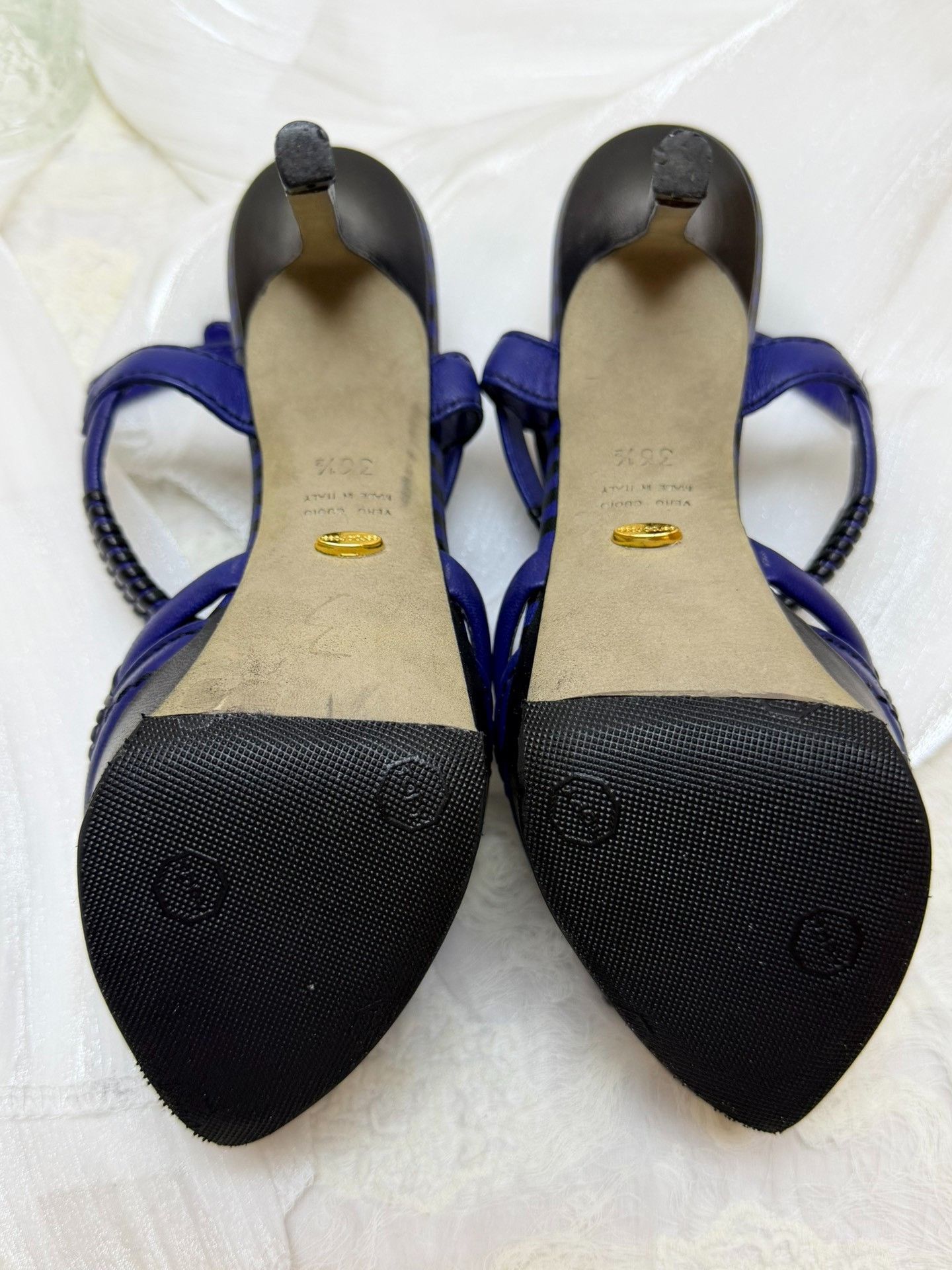 Sergio Rossi Sergio Rossi Knit Blue Sandals us_6-5 Women Size US 6.5 / IT 36.5 - 6 Thumbnail