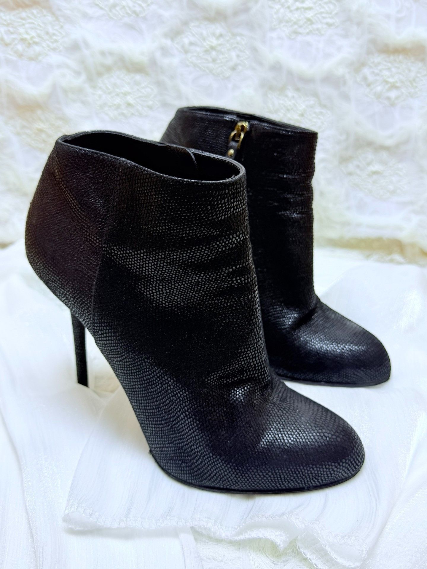 Sergio Rossi Sergio Rossi Animal Print Black Boots us_5 Women Size US 5 / IT 35 - 2 Thumbnail