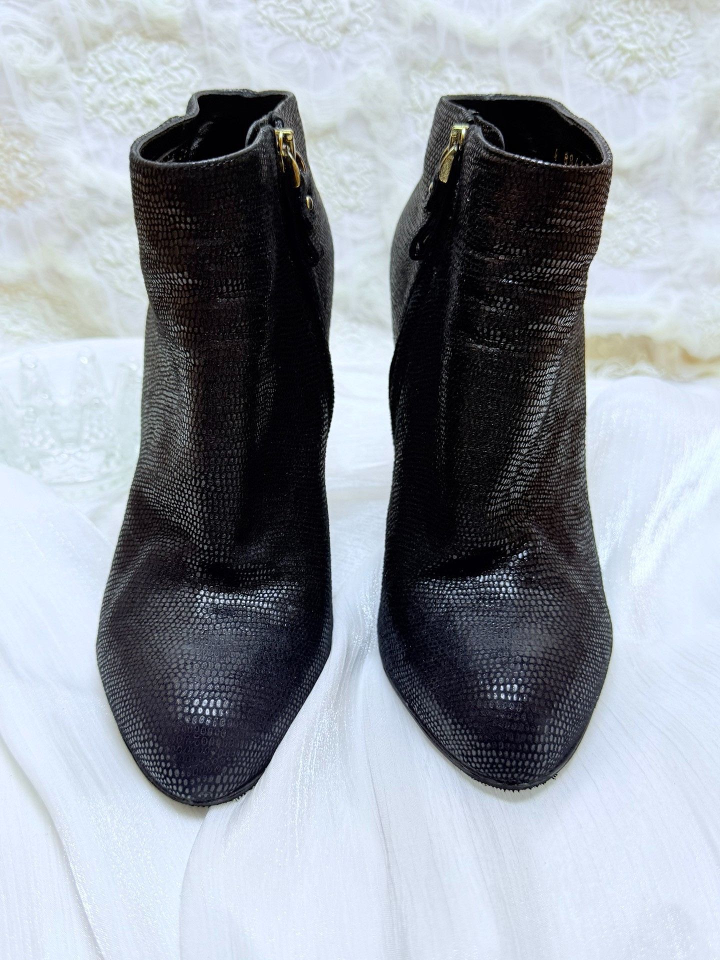 Sergio Rossi Sergio Rossi Animal Print Black Boots us_5 Women Size US 5 / IT 35 - 3 Thumbnail