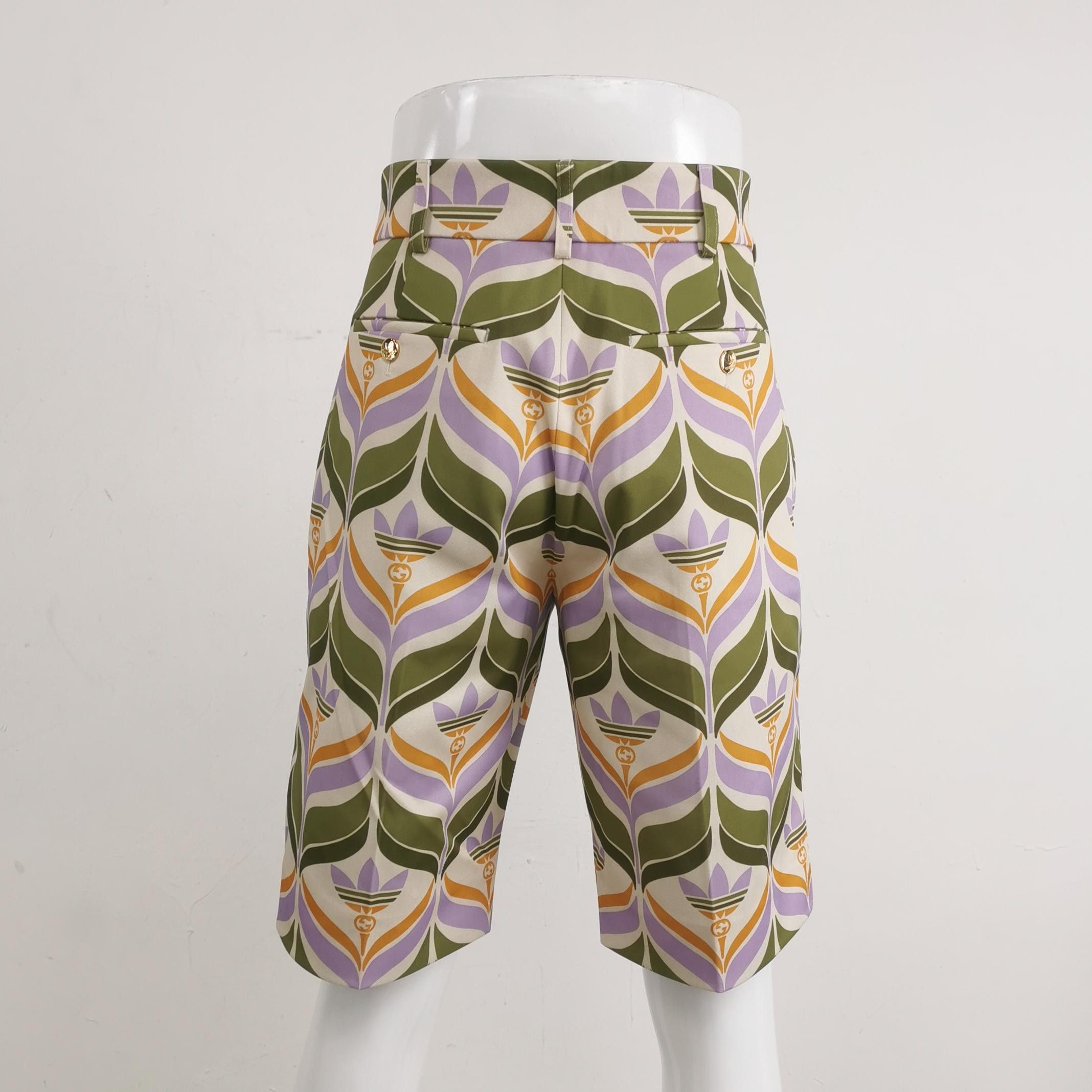Gucci Gucci x Adidas Monogram Trefoil Shorts 48 Size US 32 / EU 48 - 2 Thumbnail