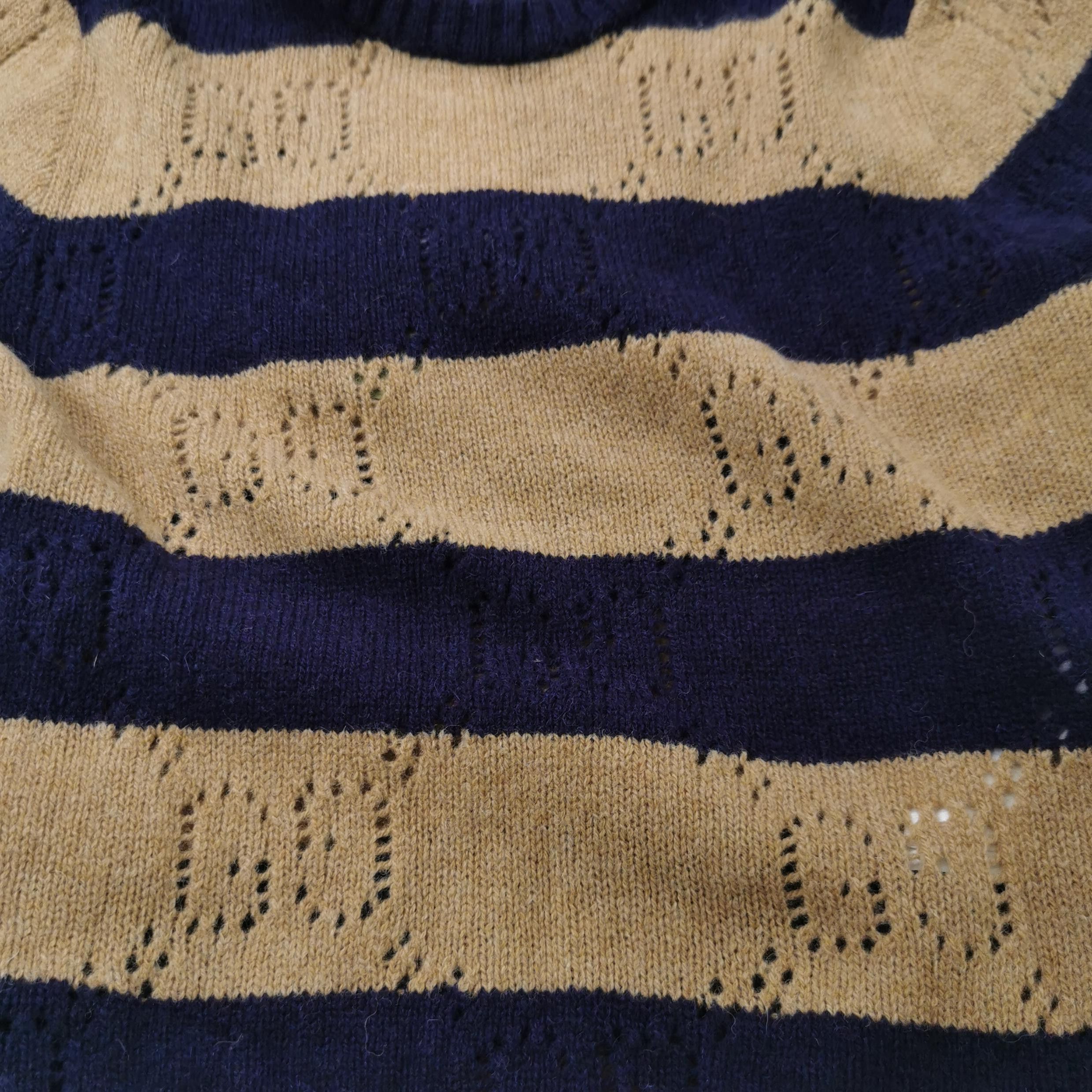 Gucci Gucci Striped GG Monogram Wool Sweater S Size US S / EU 44-46 / 1 - 3 Thumbnail