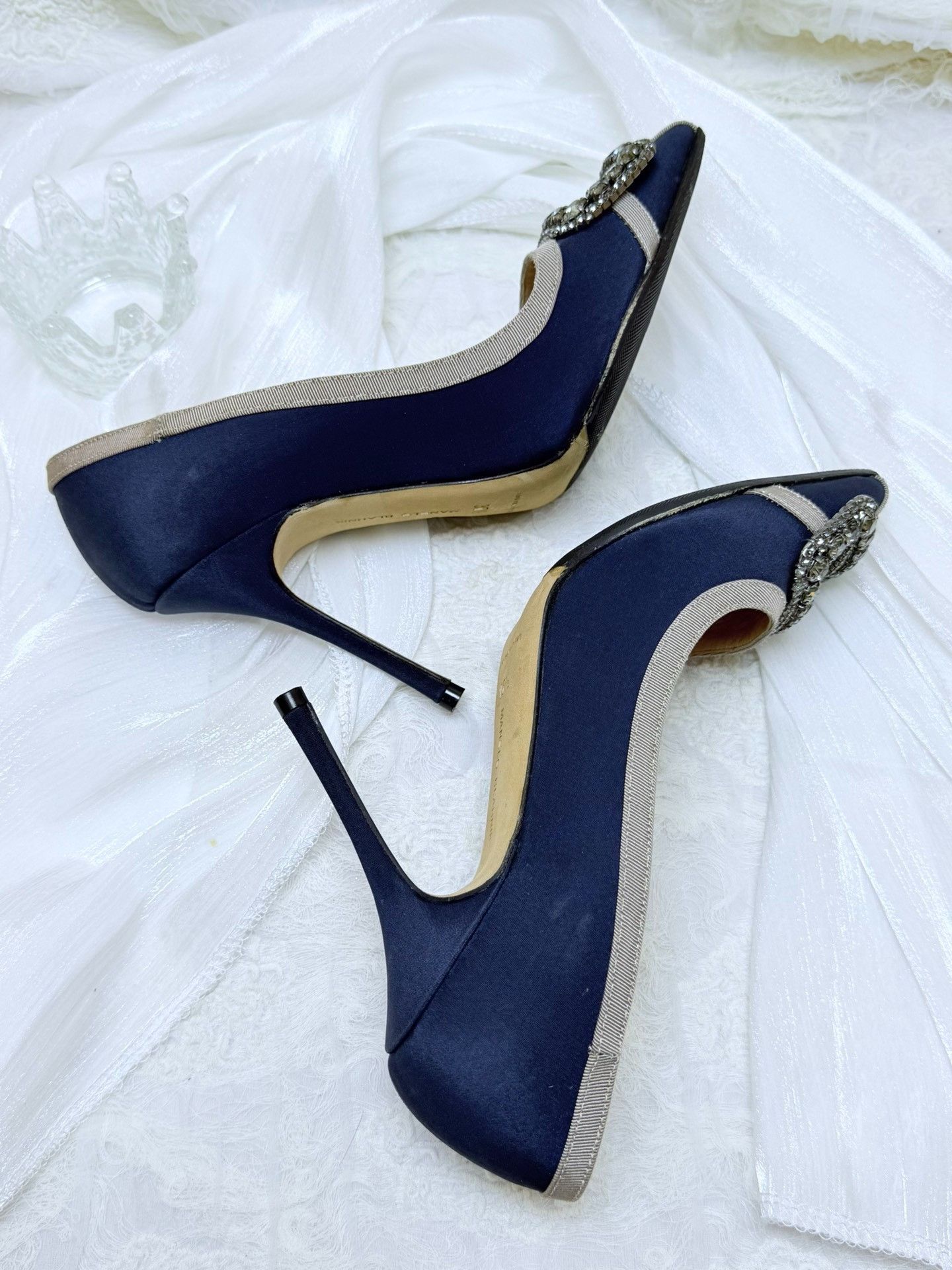 Manolo Blahnik Manolo Blahnik Blue Lowtop Sneakers us_5-5 Women Size US 5.5 / IT 35.5 - 5 Thumbnail