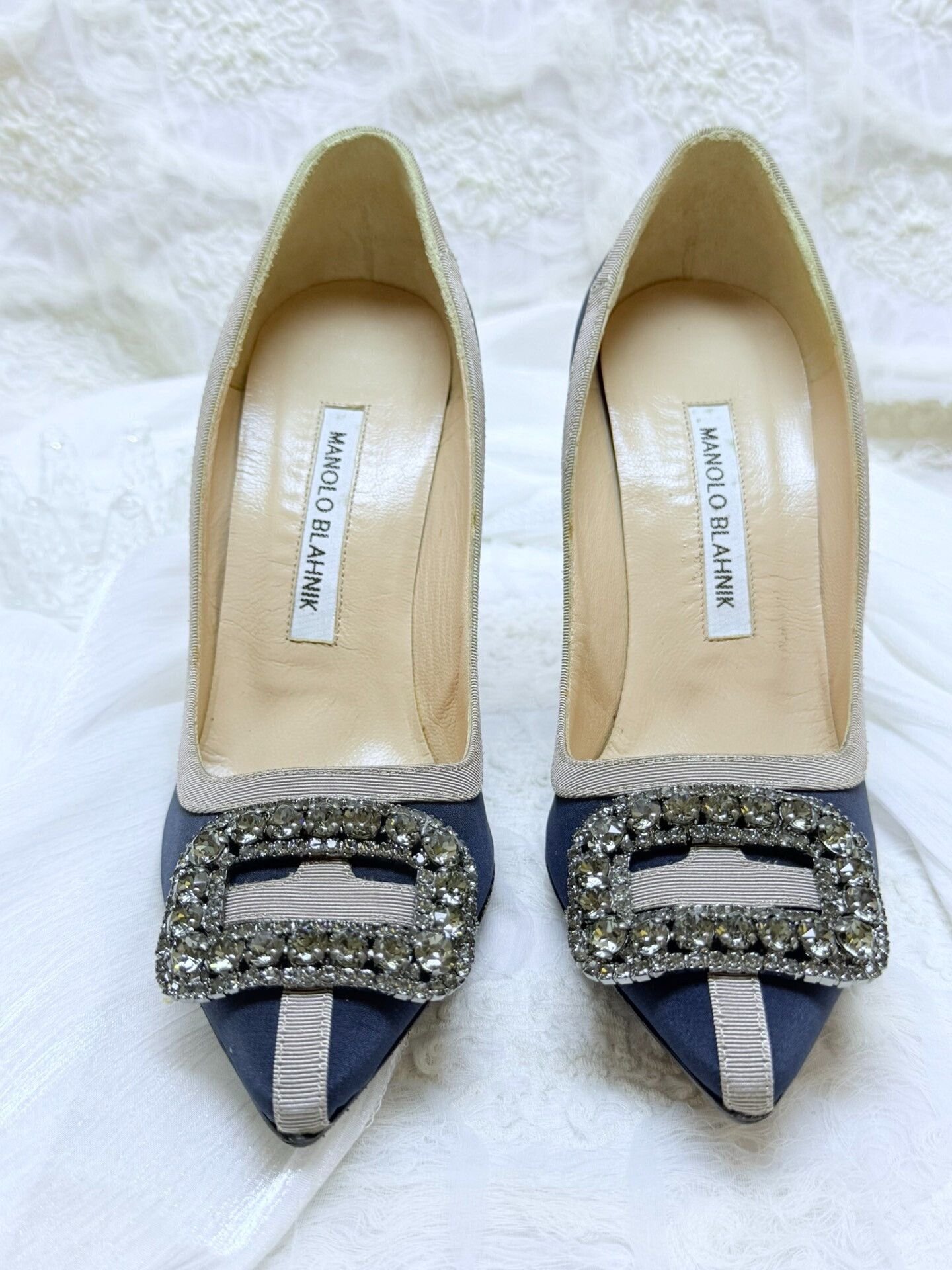 Manolo Blahnik Manolo Blahnik Blue Lowtop Sneakers us_5-5 Women Size US 5.5 / IT 35.5 - 3 Thumbnail
