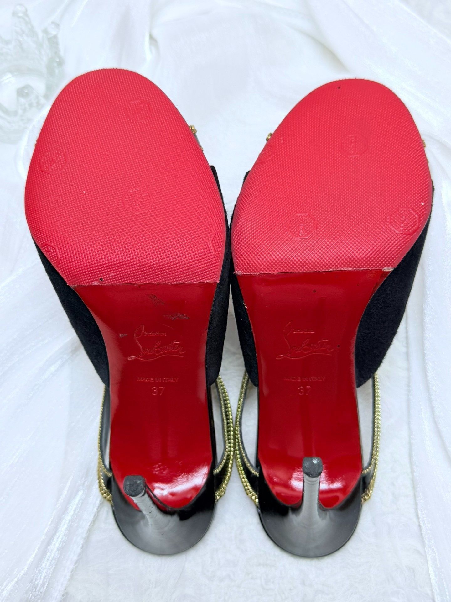 Christian Louboutin Christian Louboutin Black Sandals us_7 Women Size US 7 / IT 37 - 6 Thumbnail
