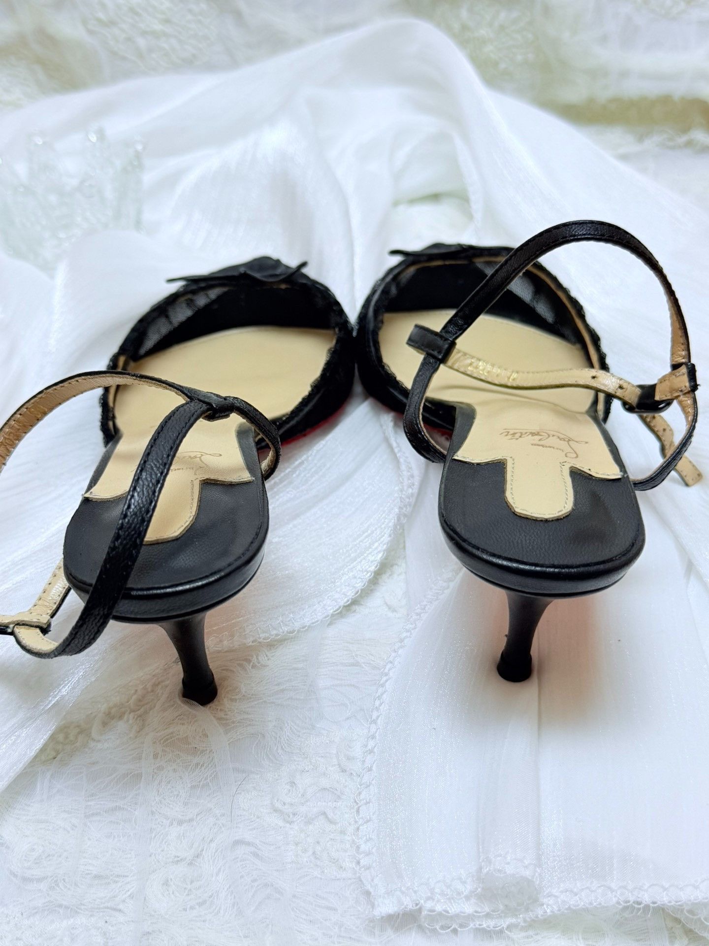 Christian Louboutin Christian Louboutin Black Sandals us_8 Women Size US 8 / IT 38 - 4 Thumbnail