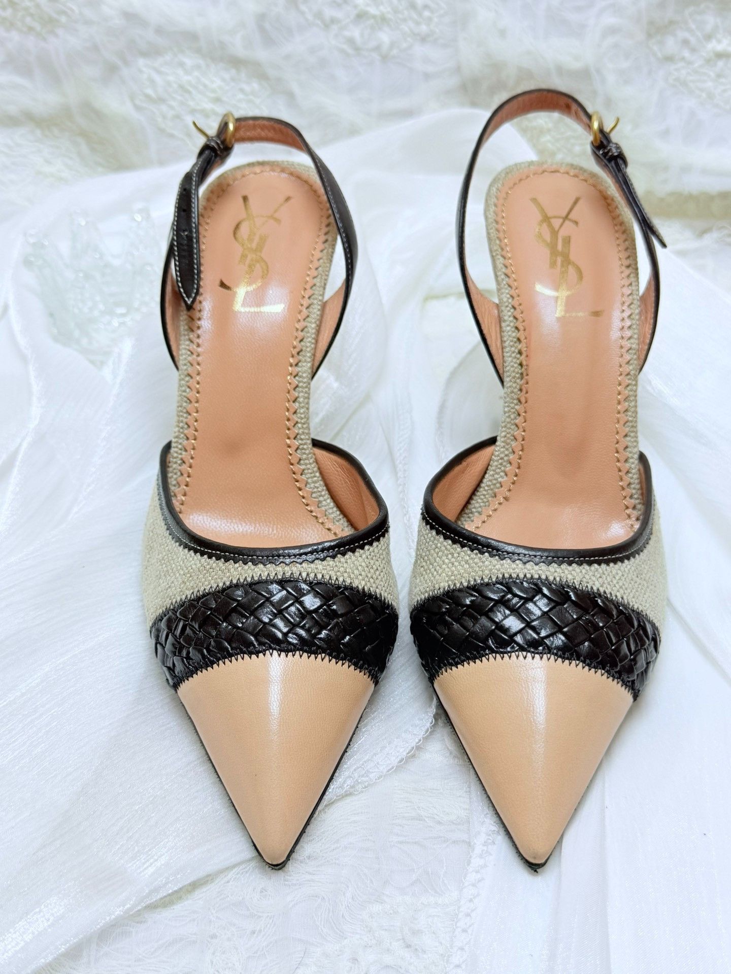 Saint Laurent Paris Saint Laurent Paris Knit Black Sandals us_7 Women Size US 7 / IT 37 - 3 Thumbnail
